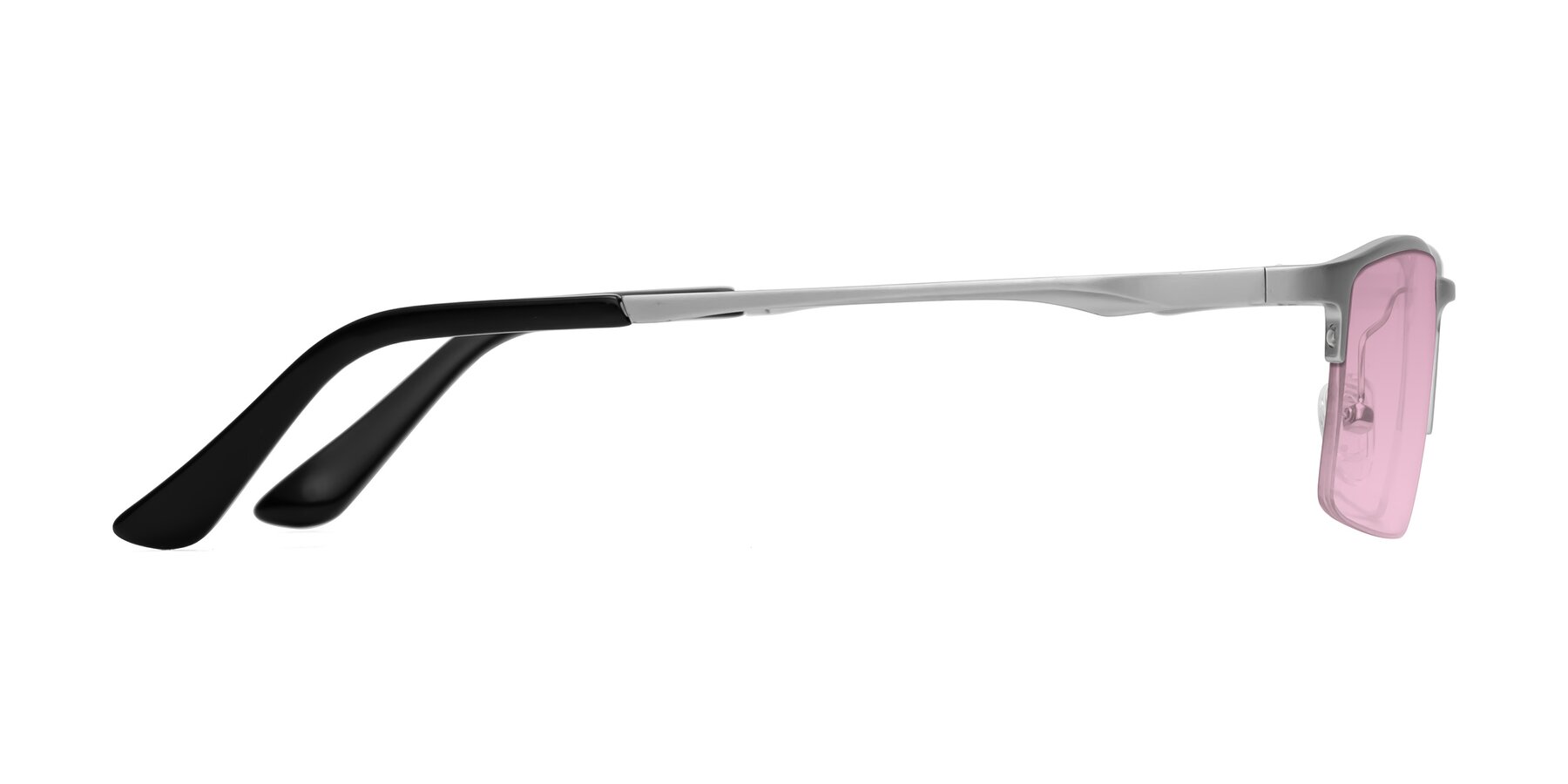 Side of CX6263 in Silver with Light Wine Tinted Lenses