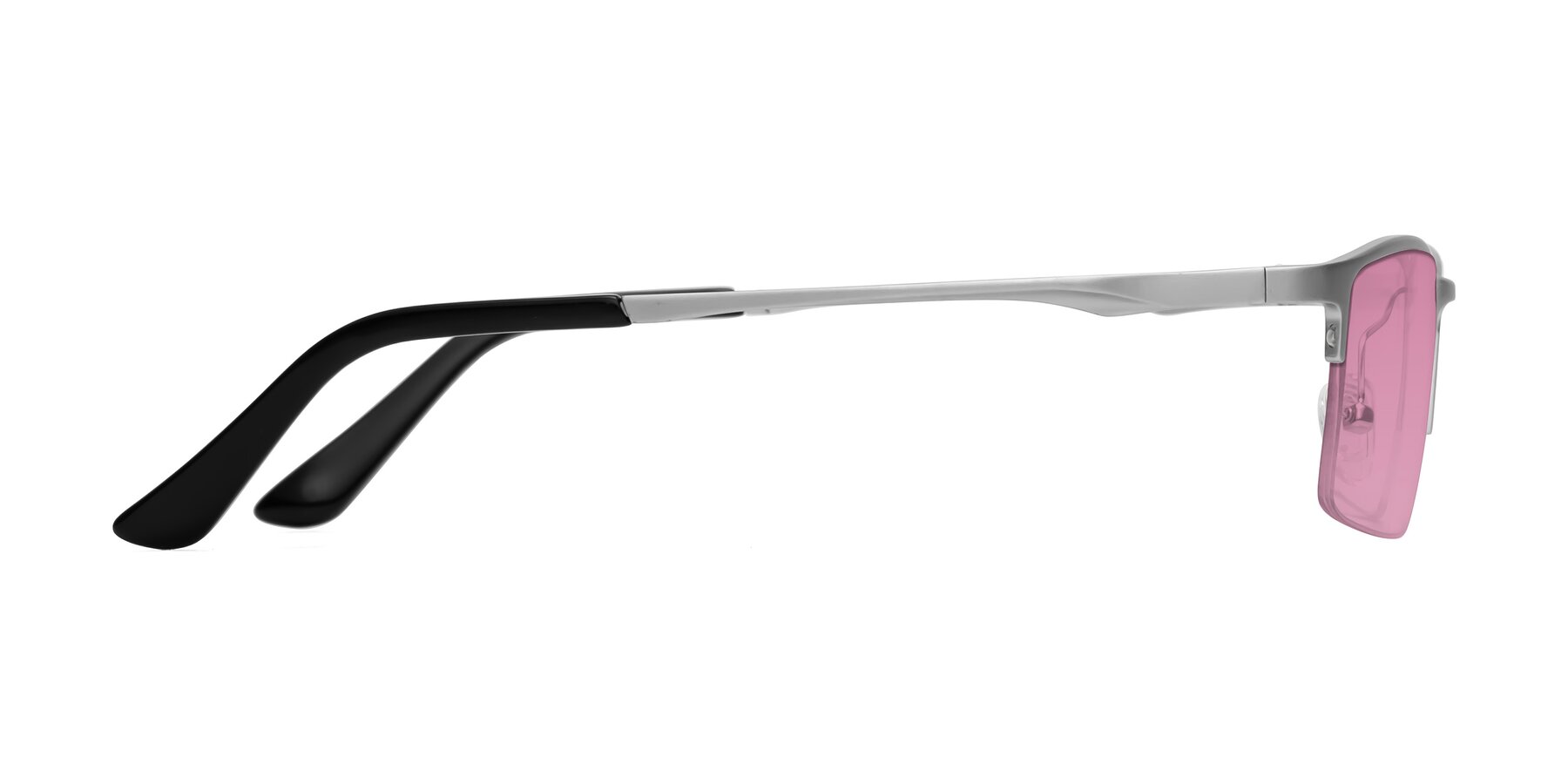 Side of CX6263 in Silver with Medium Wine Tinted Lenses
