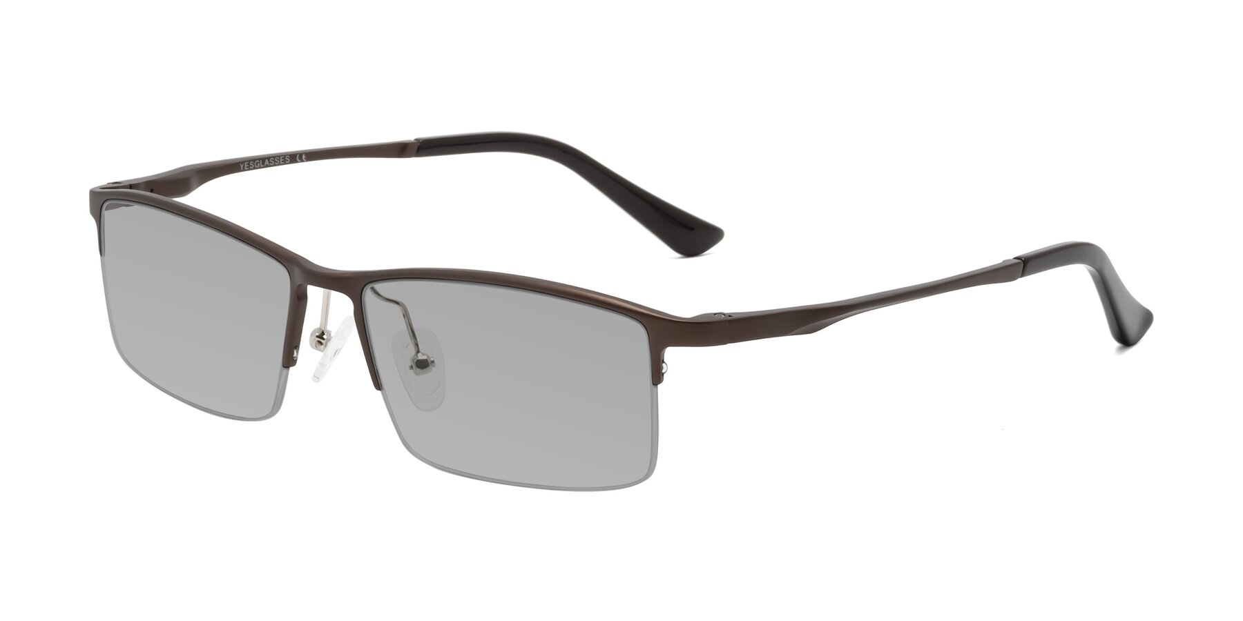 Angle of CX6263 in Coffee with Light Gray Tinted Lenses