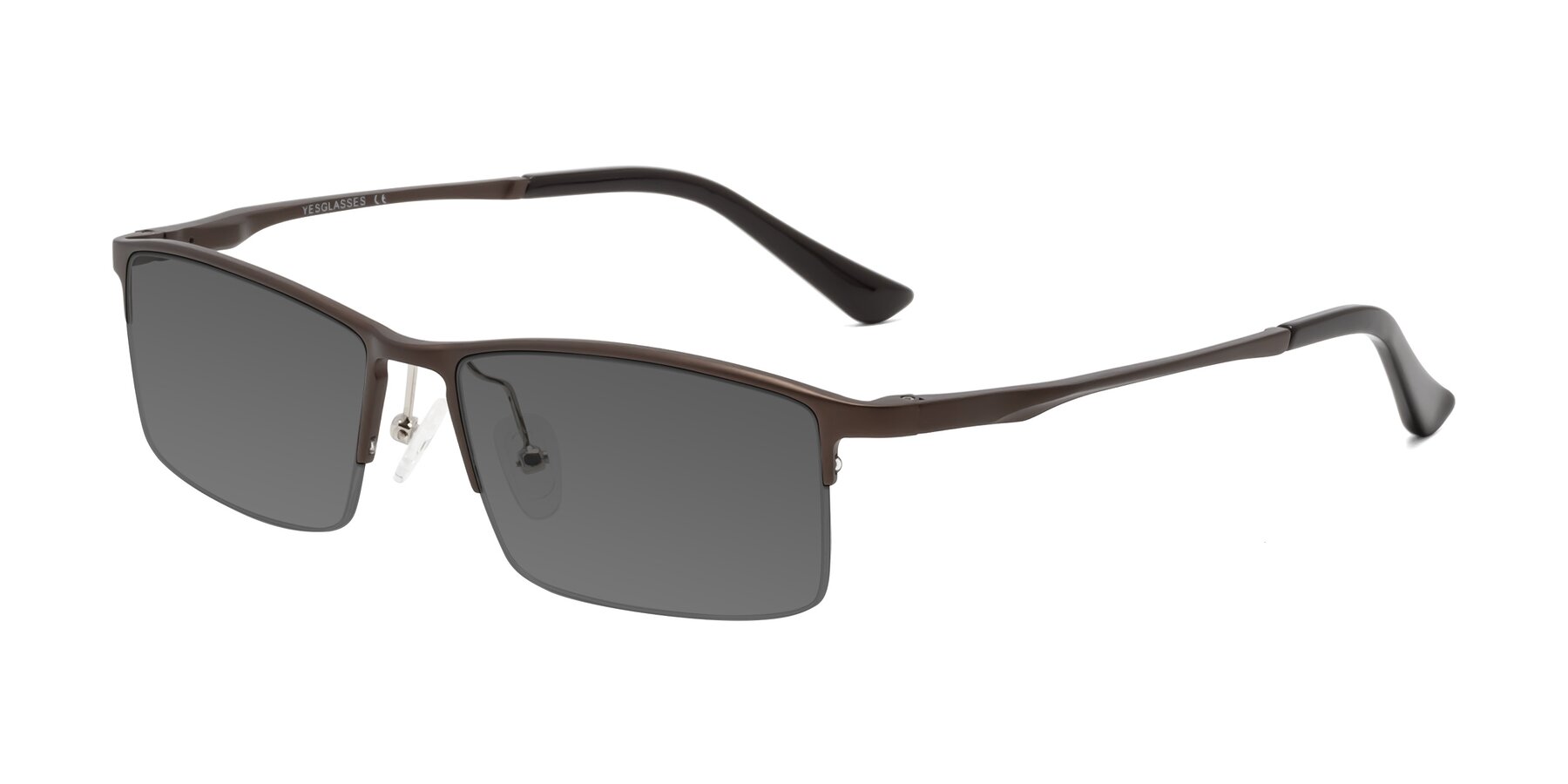 Angle of CX6263 in Coffee with Medium Gray Tinted Lenses