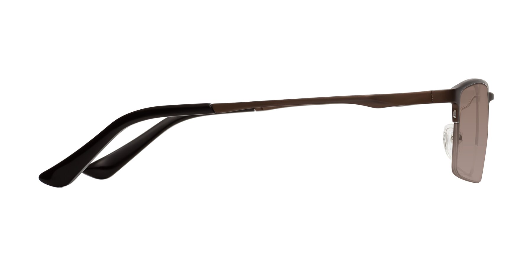 Side of CX6263 in Coffee with Medium Brown Tinted Lenses