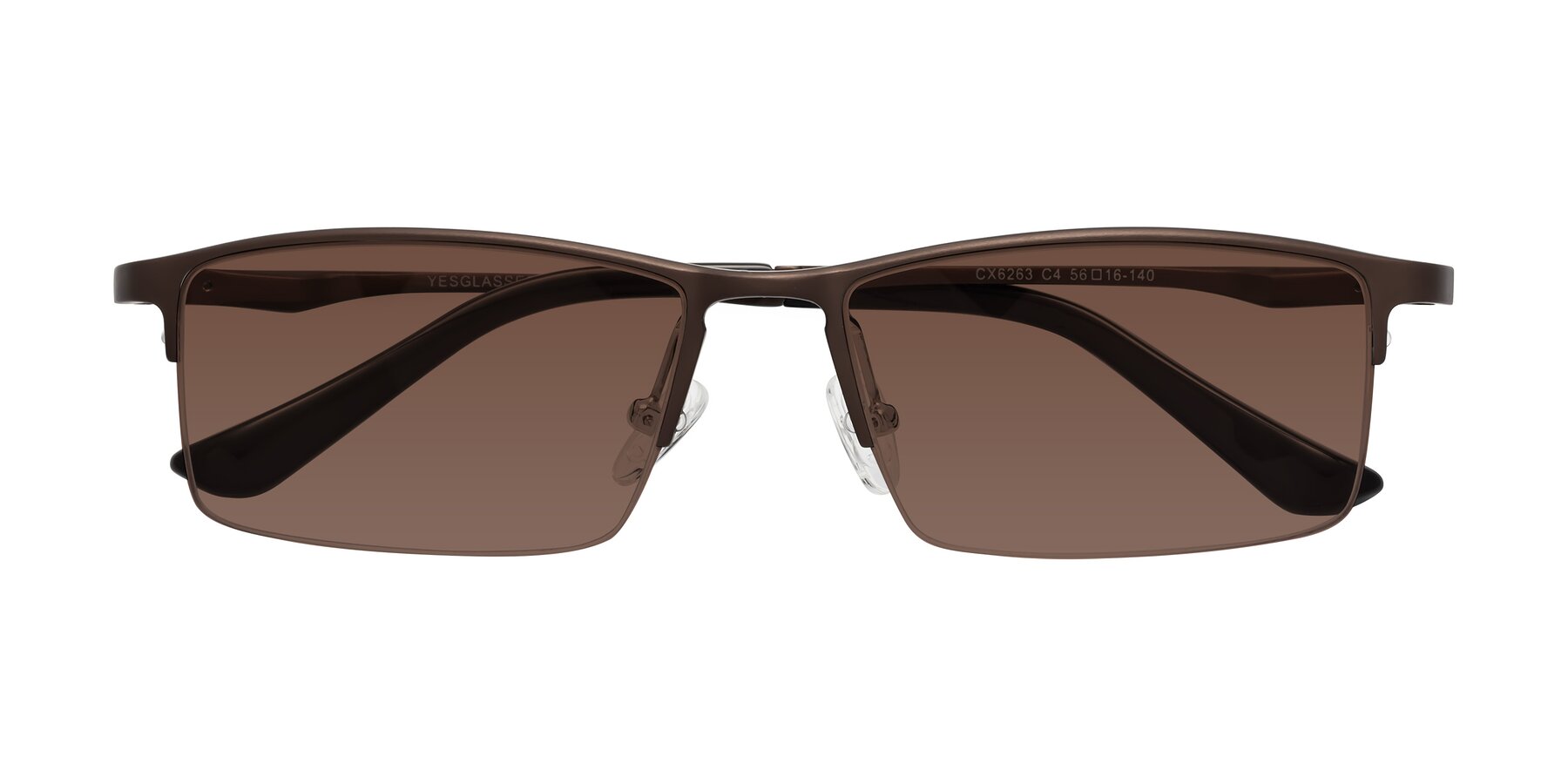 Folded Front of CX6263 in Coffee with Brown Tinted Lenses