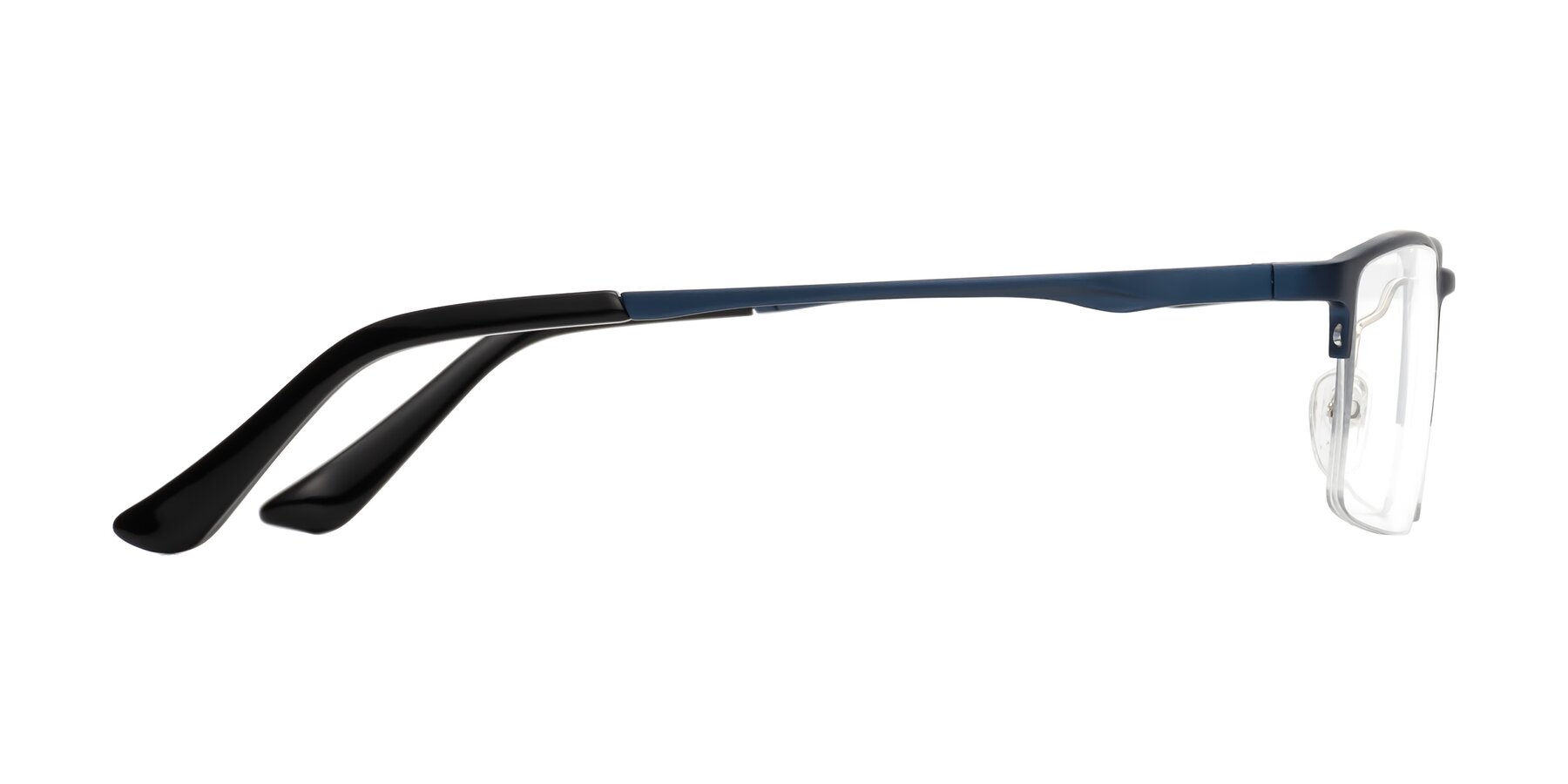 Side of CX6263 in Blue with Clear Reading Eyeglass Lenses