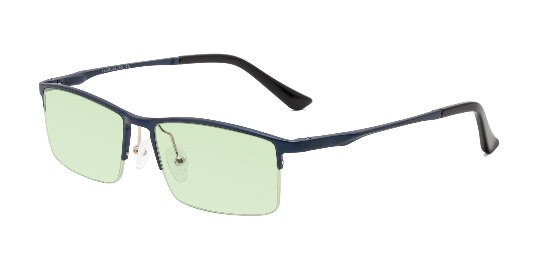 Angle of CX6263 in Blue with Light Green Tinted Lenses