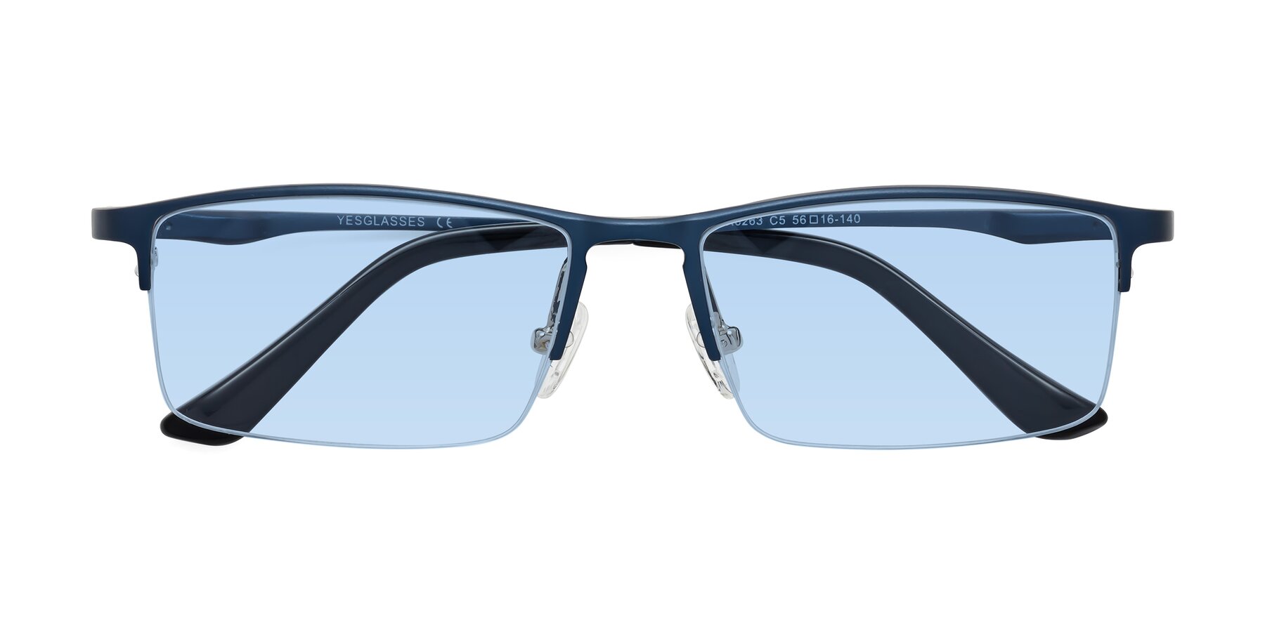Folded Front of CX6263 in Blue with Light Blue Tinted Lenses
