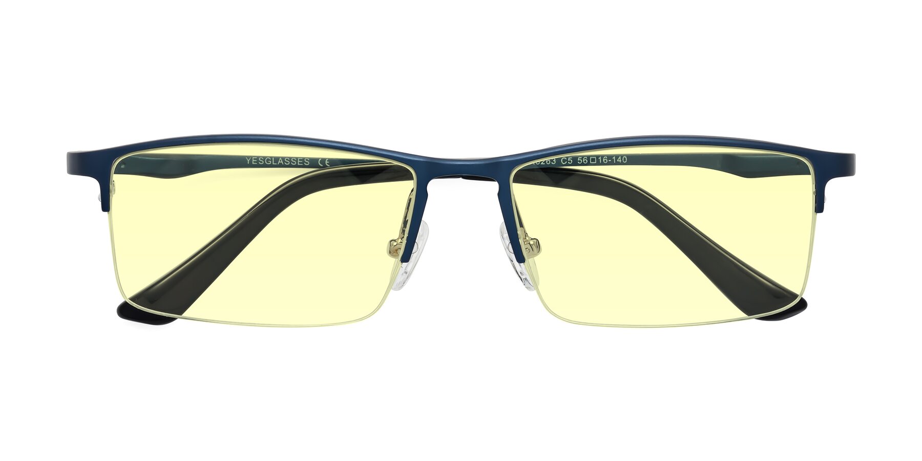 Folded Front of CX6263 in Blue with Light Yellow Tinted Lenses