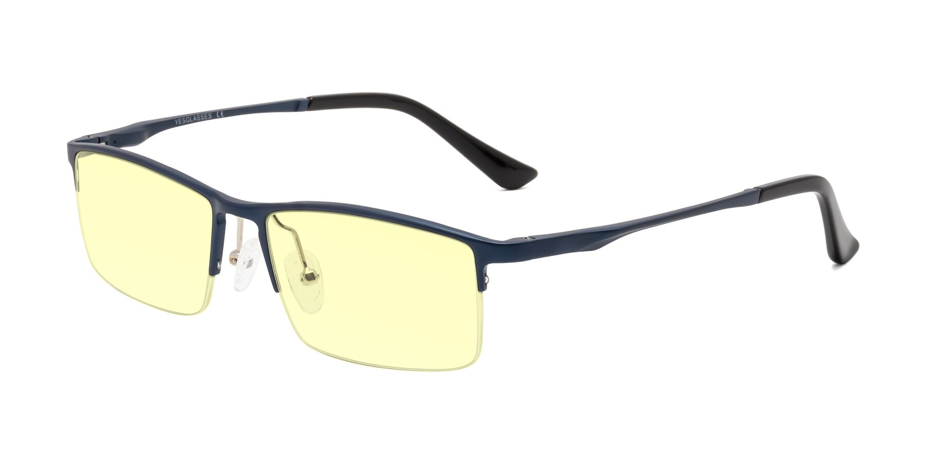 Angle of CX6263 in Blue with Light Yellow Tinted Lenses