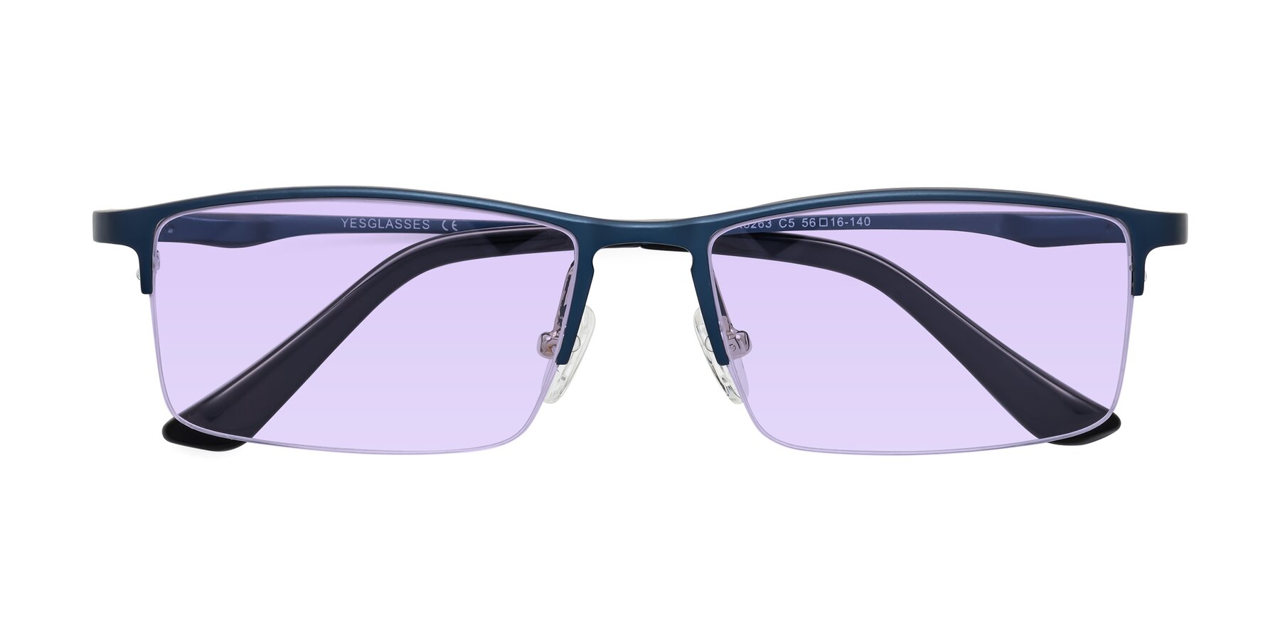 Folded Front of CX6263 in Blue with Light Purple Tinted Lenses