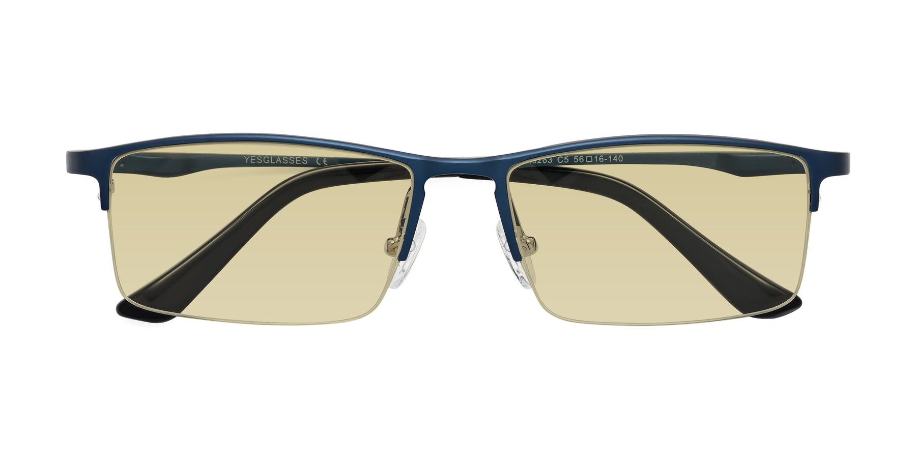 Folded Front of CX6263 in Blue with Light Champagne Tinted Lenses