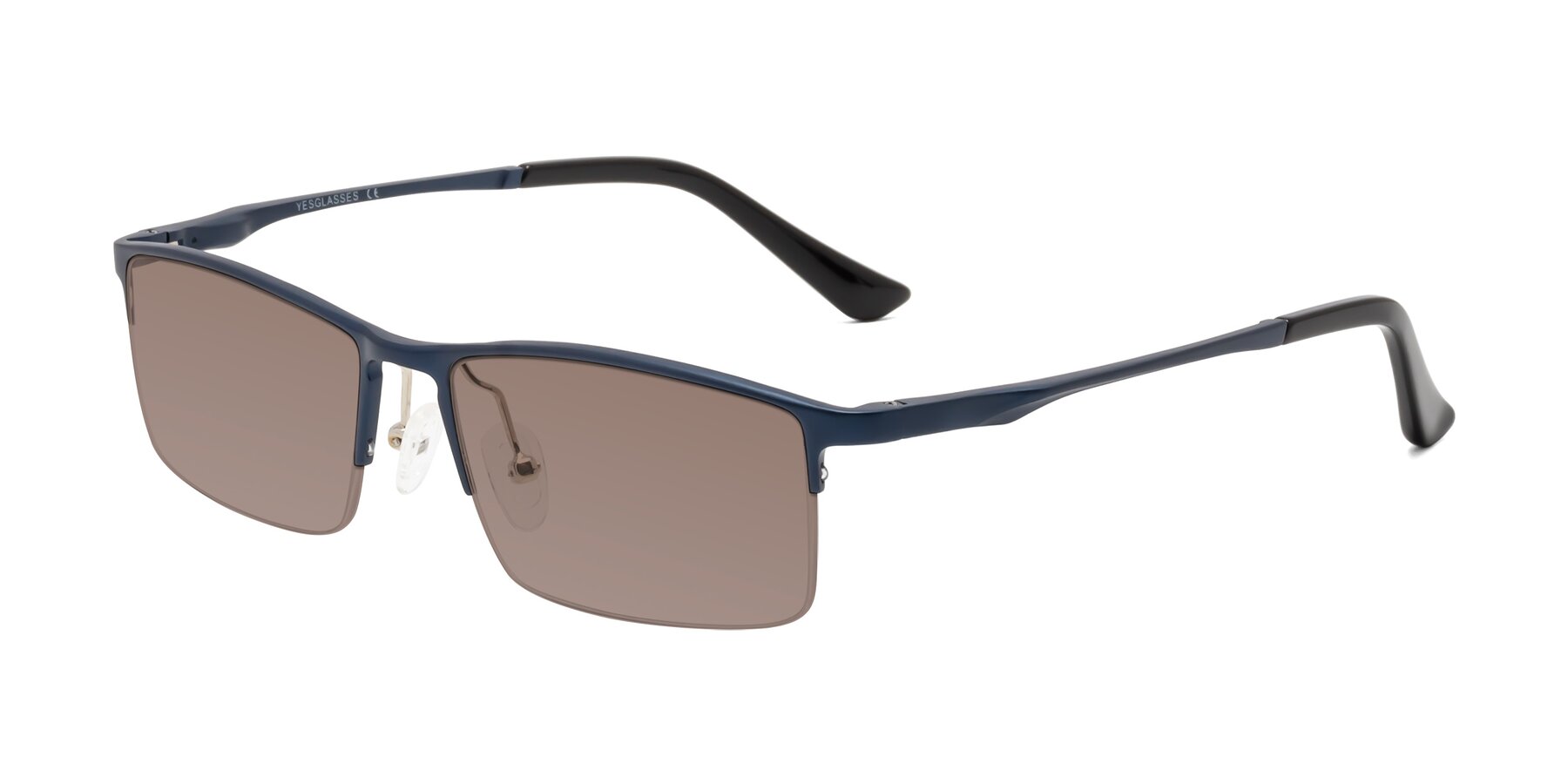 Angle of CX6263 in Blue with Medium Brown Tinted Lenses