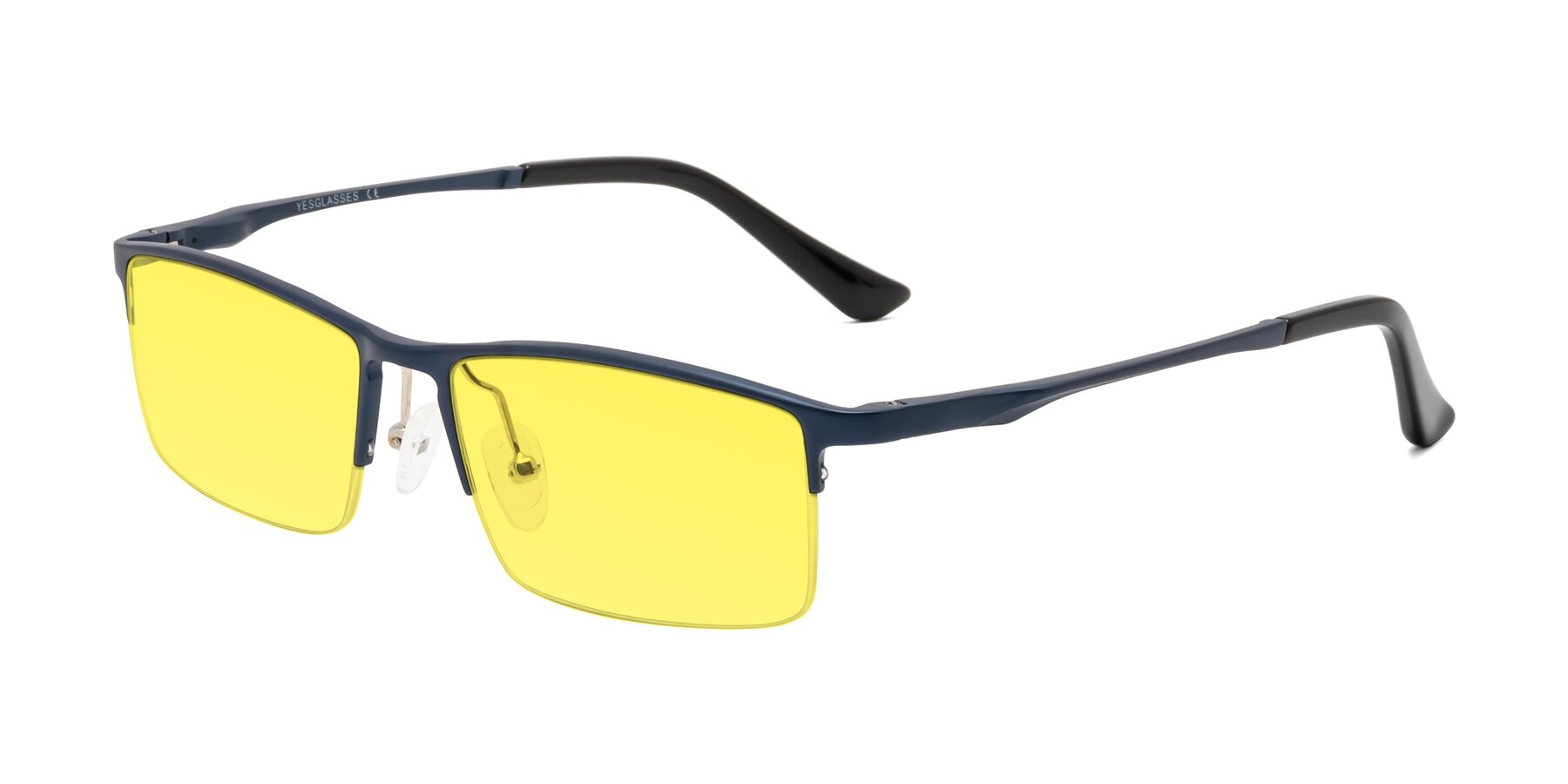 Angle of CX6263 in Blue with Medium Yellow Tinted Lenses