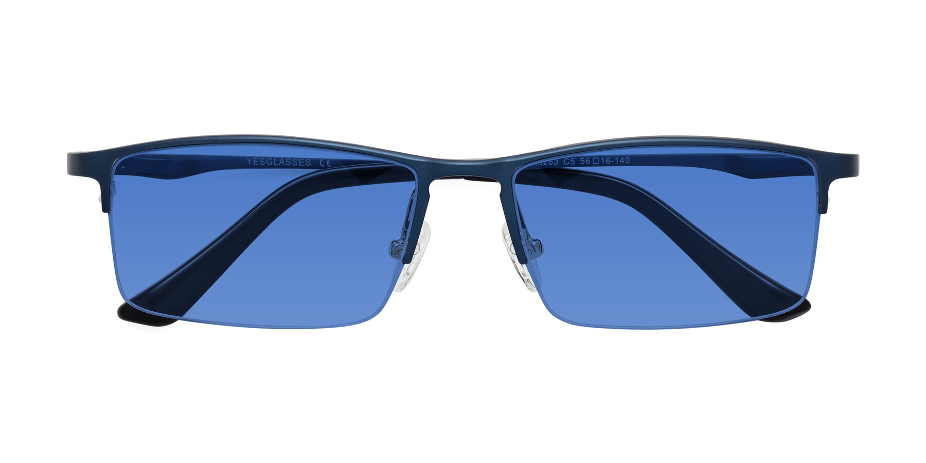 Folded Front of CX6263 in Blue with Blue Tinted Lenses