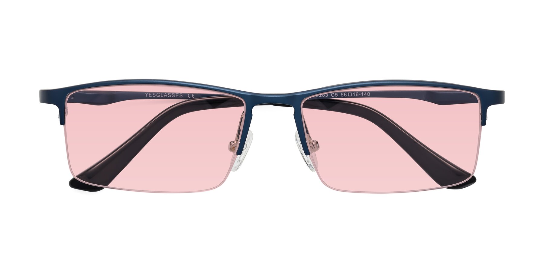 Folded Front of CX6263 in Blue with Light Garnet Tinted Lenses