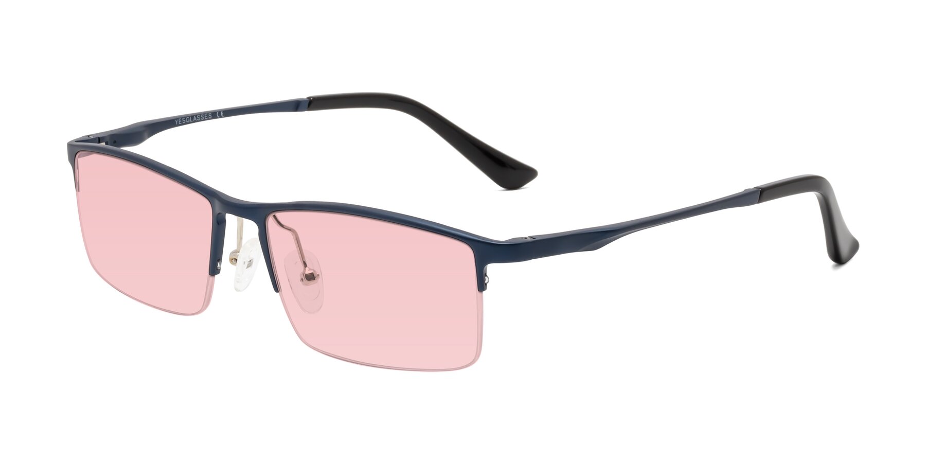 Angle of CX6263 in Blue with Light Garnet Tinted Lenses