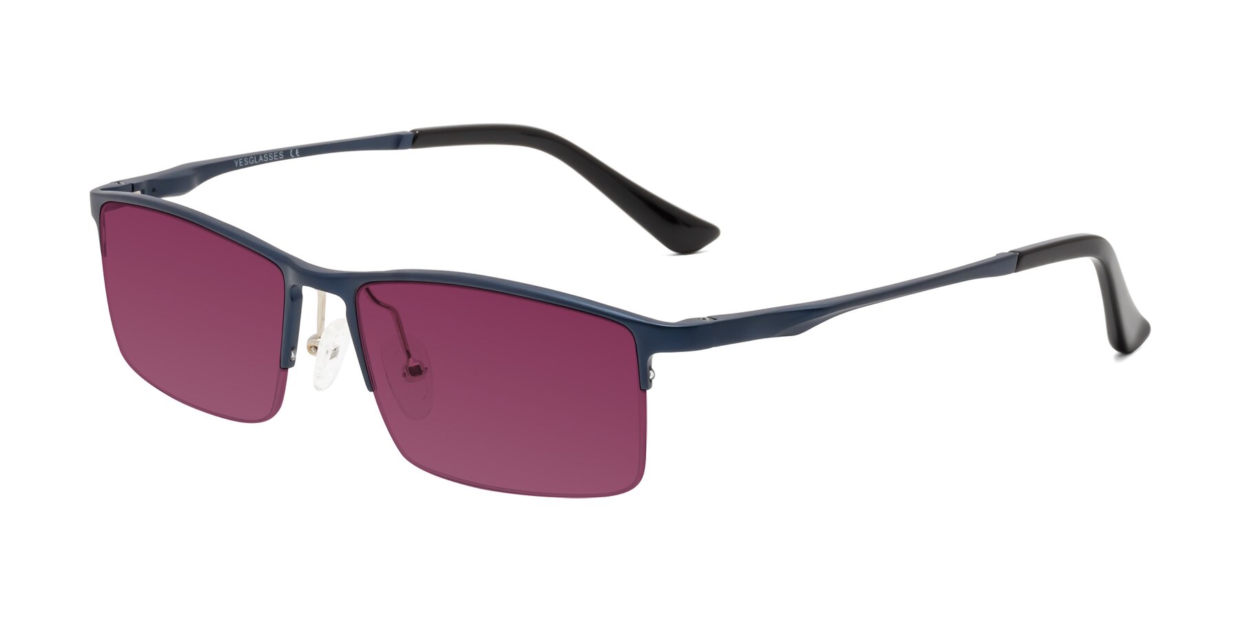 Angle of CX6263 in Blue with Wine Tinted Lenses