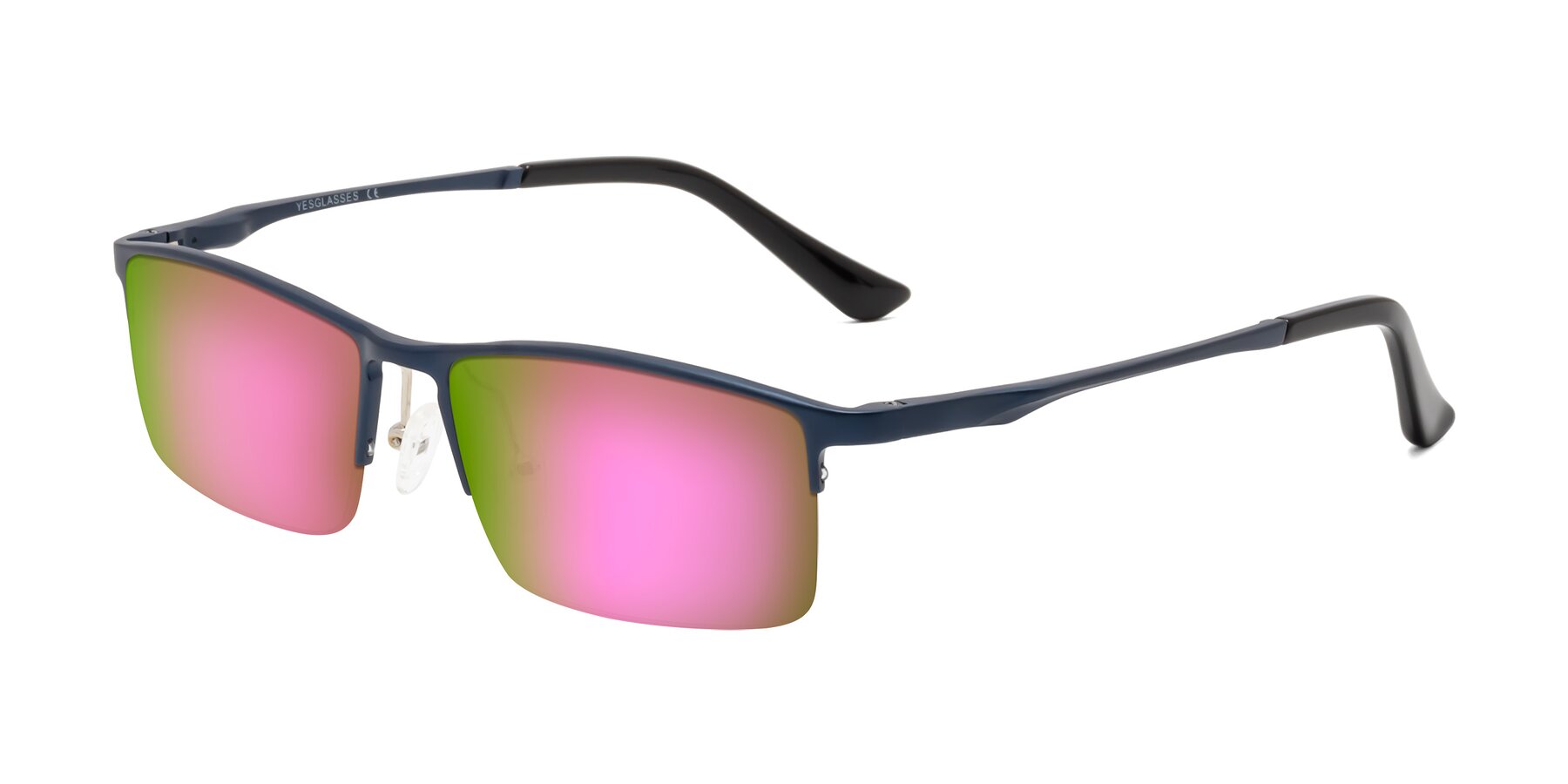 Angle of CX6263 in Blue with Pink Mirrored Lenses