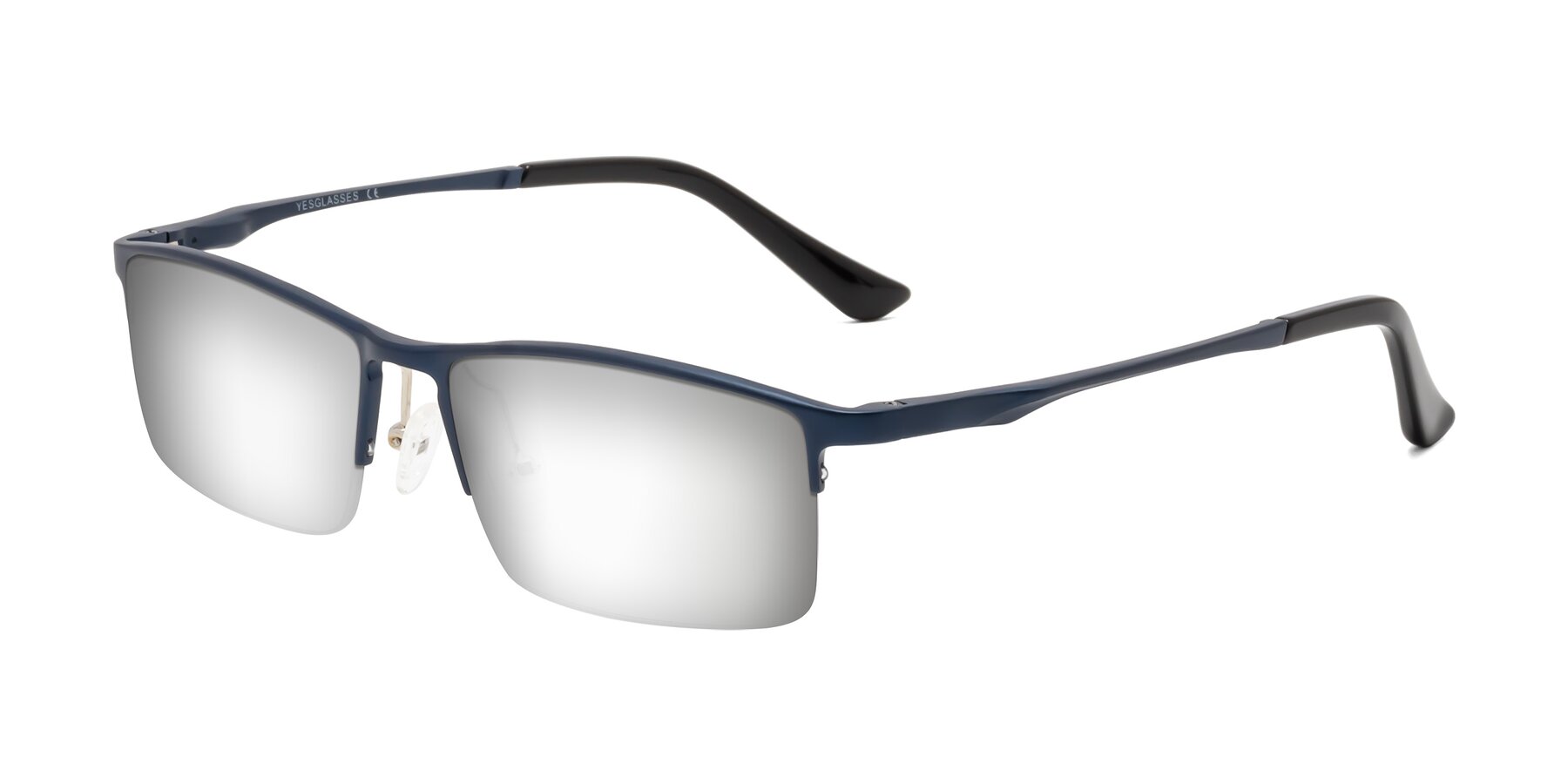 Angle of CX6263 in Blue with Silver Mirrored Lenses