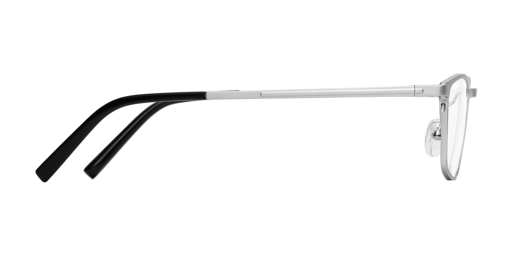 Side of CX6298 in Silver with Clear Blue Light Blocking Lenses
