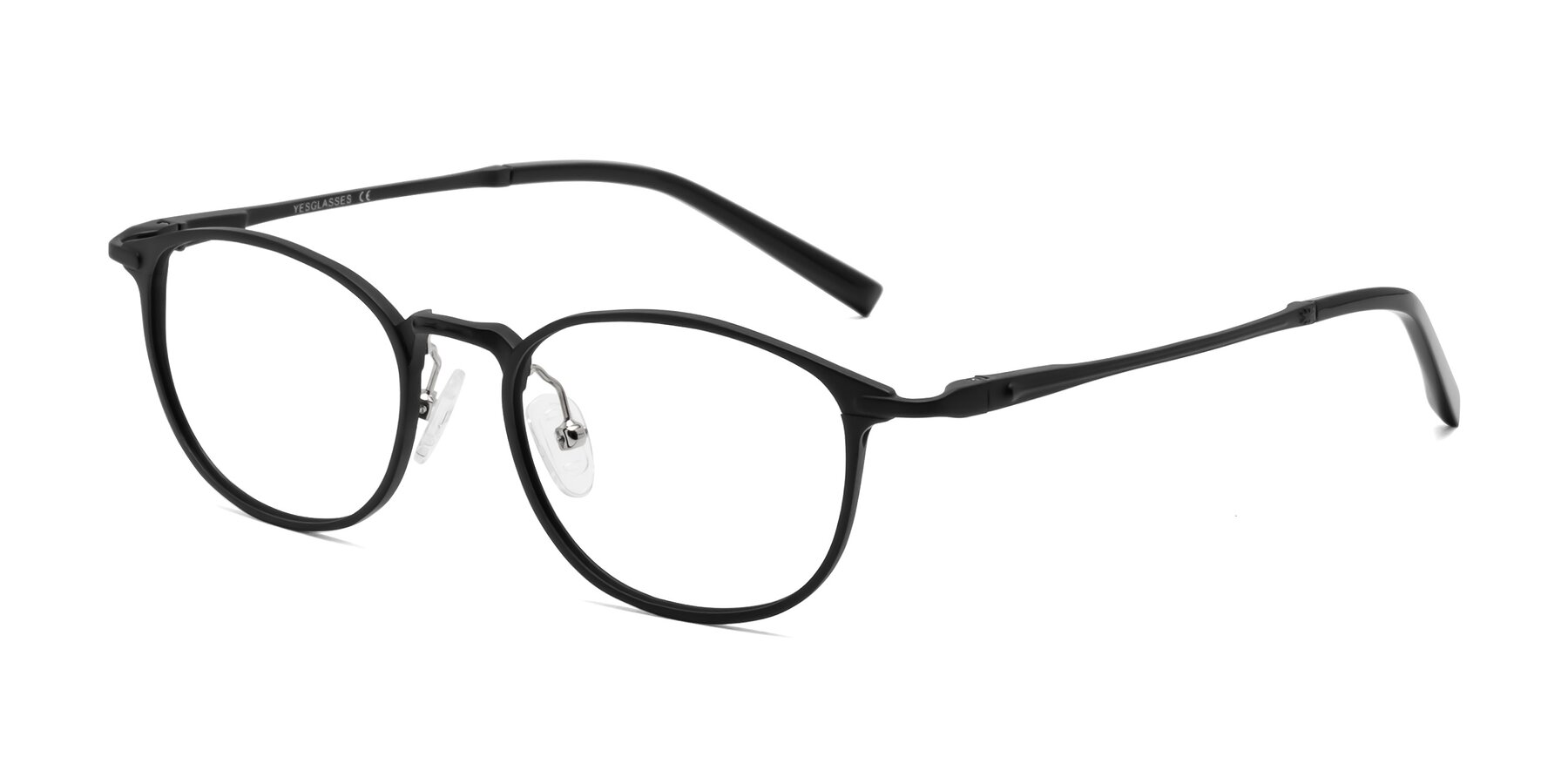 Angle of CX6301 in Black with Clear Blue Light Blocking Lenses