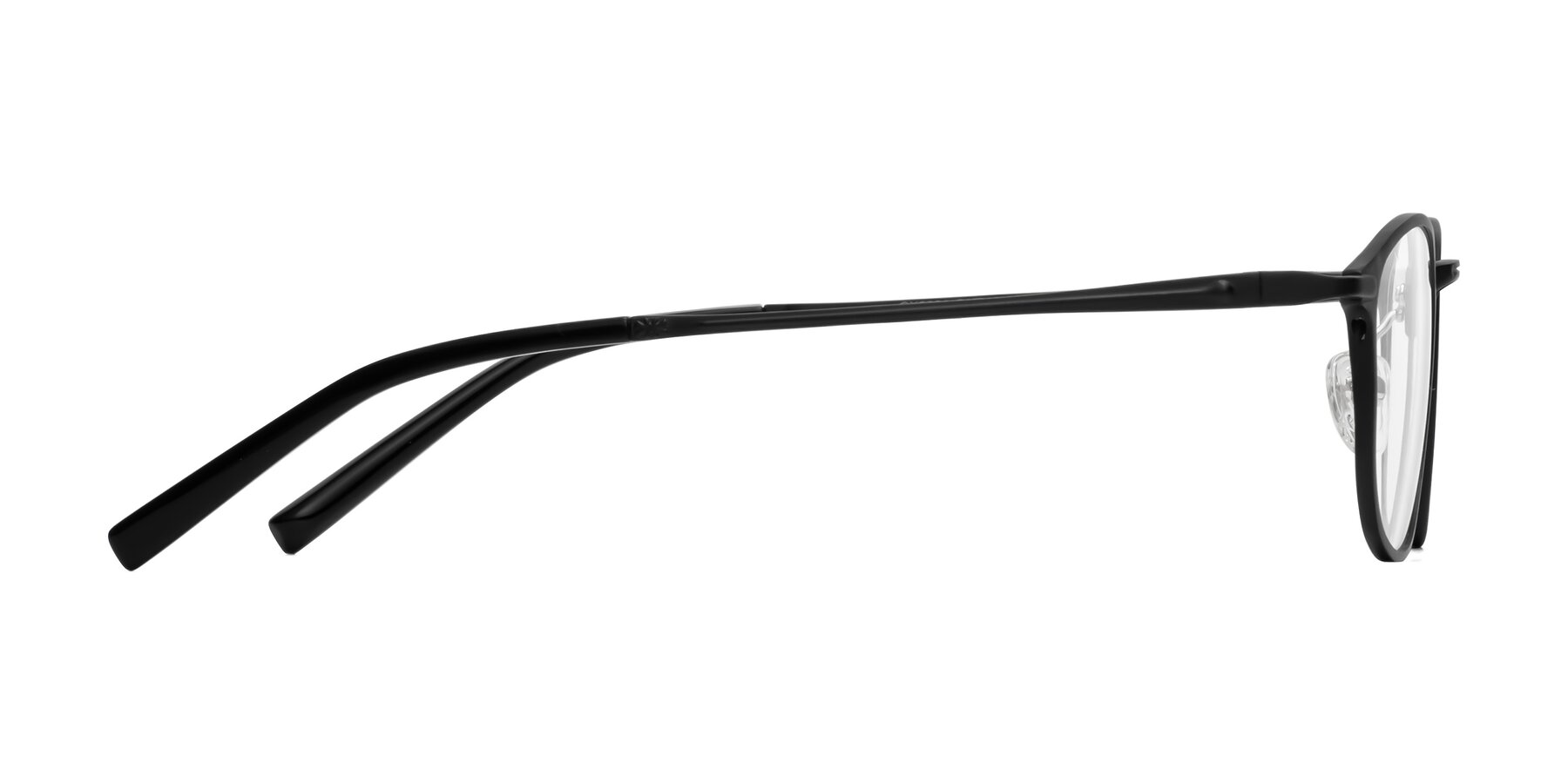 Side of CX6301 in Black with Clear Reading Eyeglass Lenses