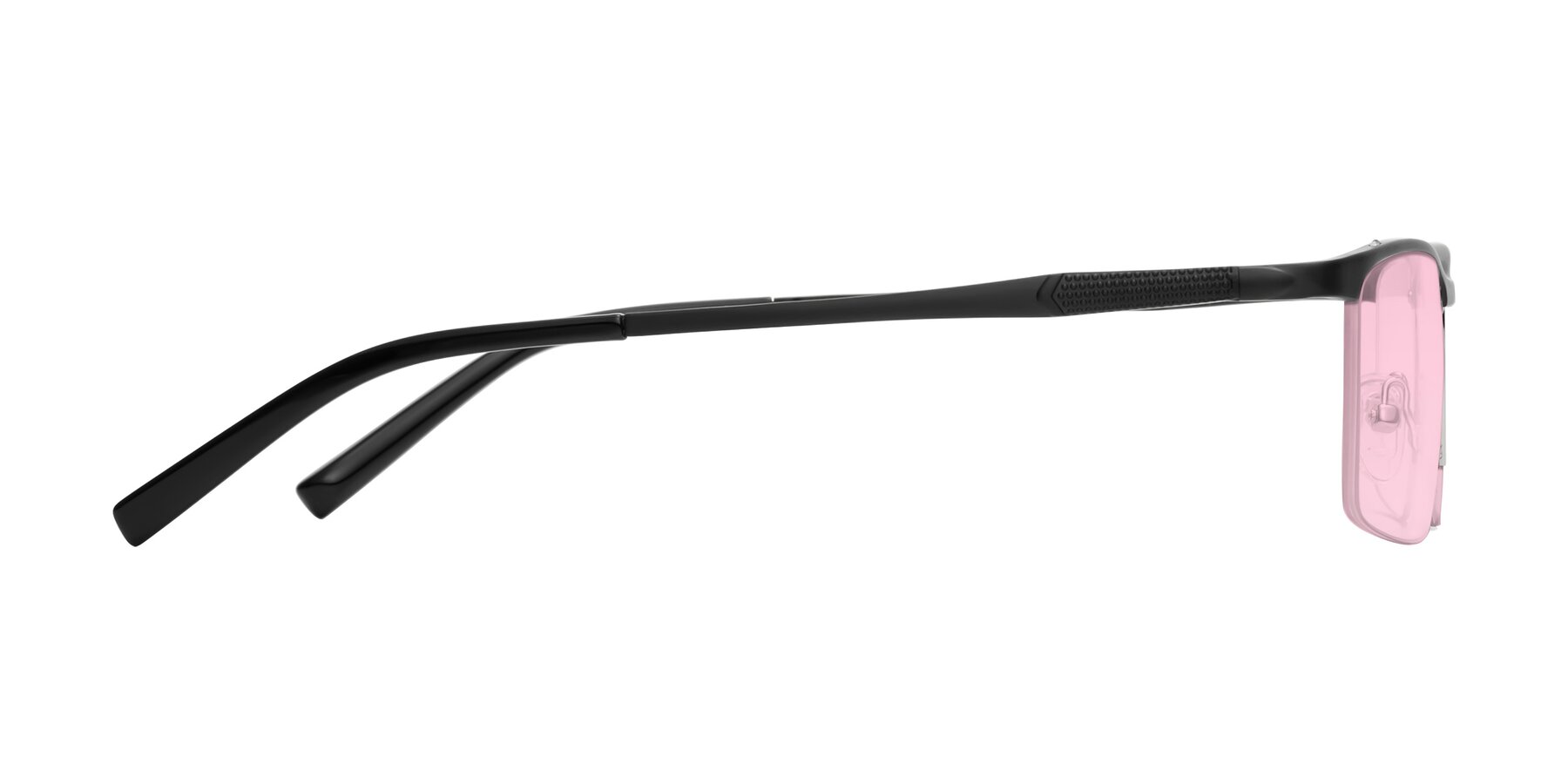 Side of CX6303 in Black with Light Pink Tinted Lenses
