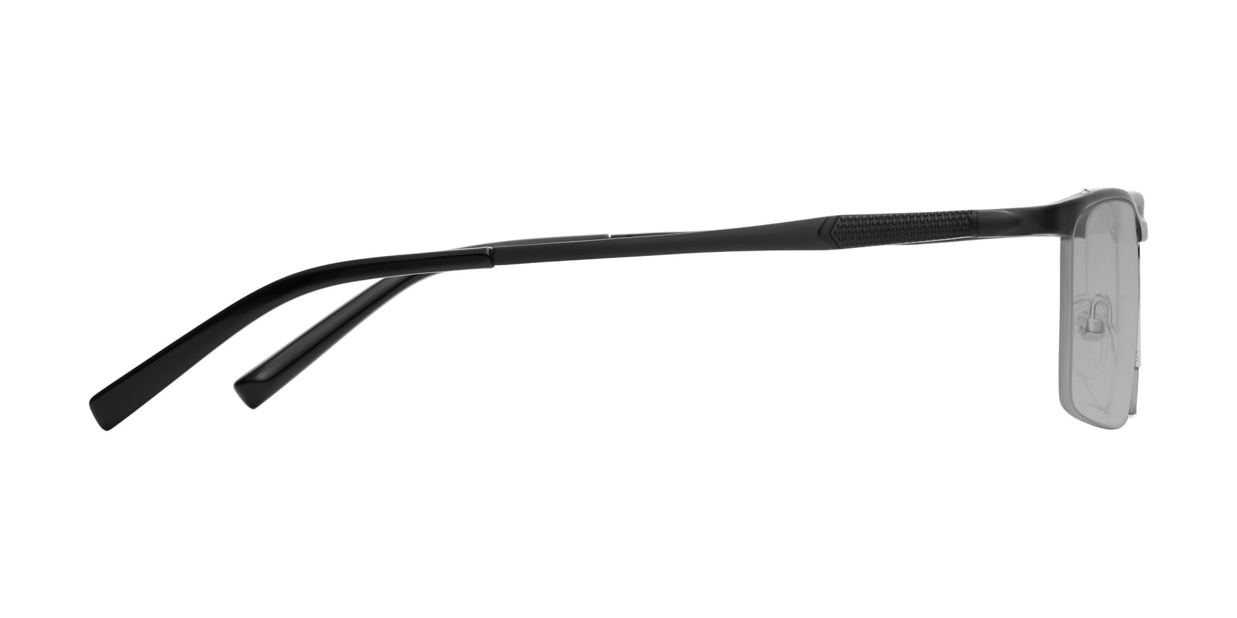 Side of CX6303 in Black with Light Gray Tinted Lenses