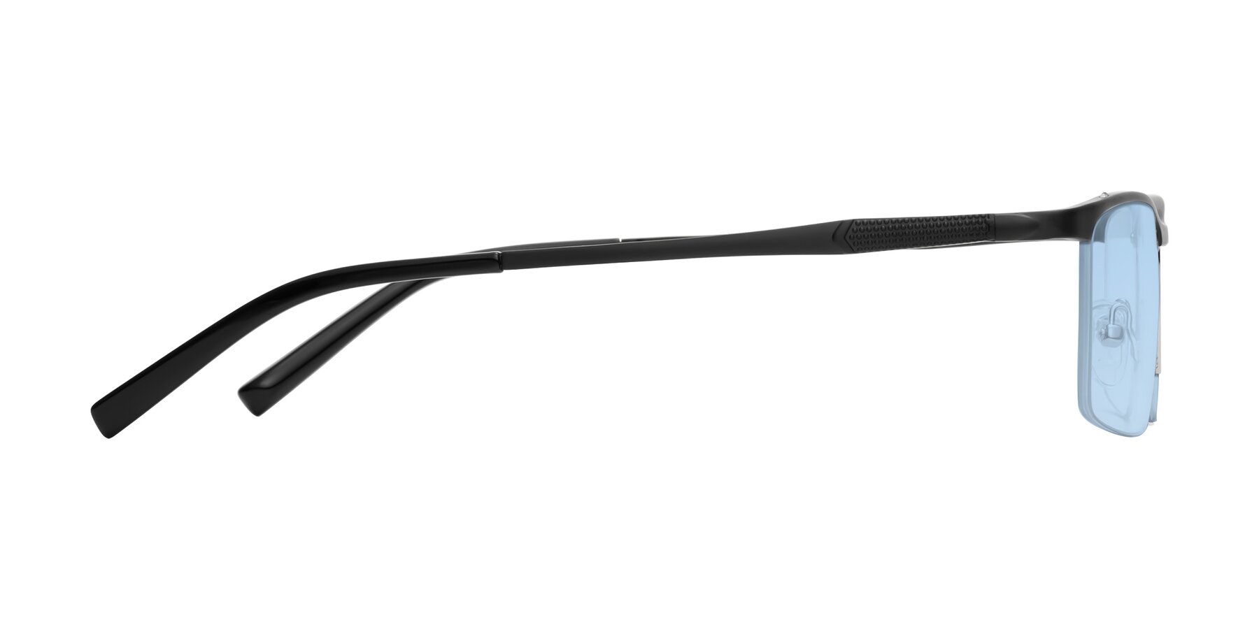 Side of CX6303 in Black with Light Blue Tinted Lenses
