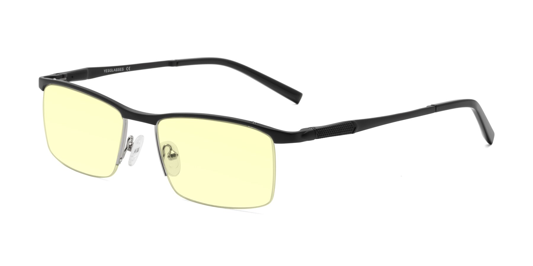 Angle of CX6303 in Black with Light Yellow Tinted Lenses
