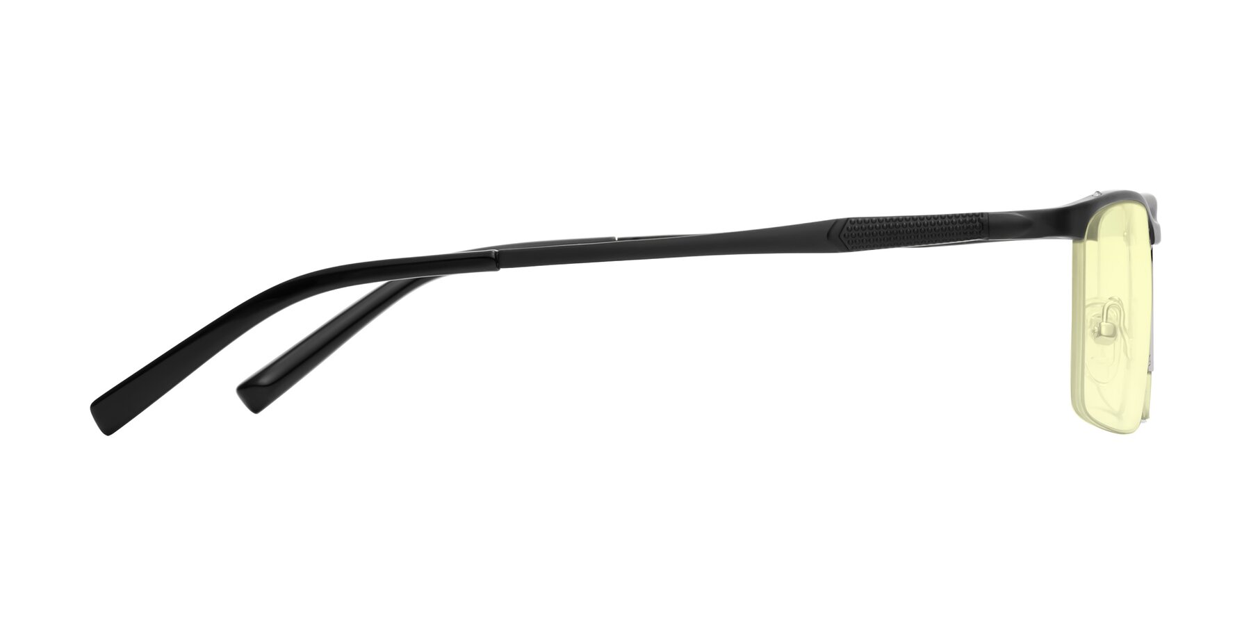 Side of CX6303 in Black with Light Yellow Tinted Lenses