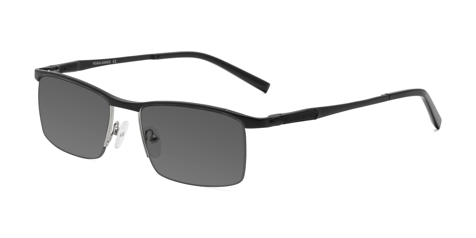 Angle of CX6303 in Black with Medium Gray Tinted Lenses
