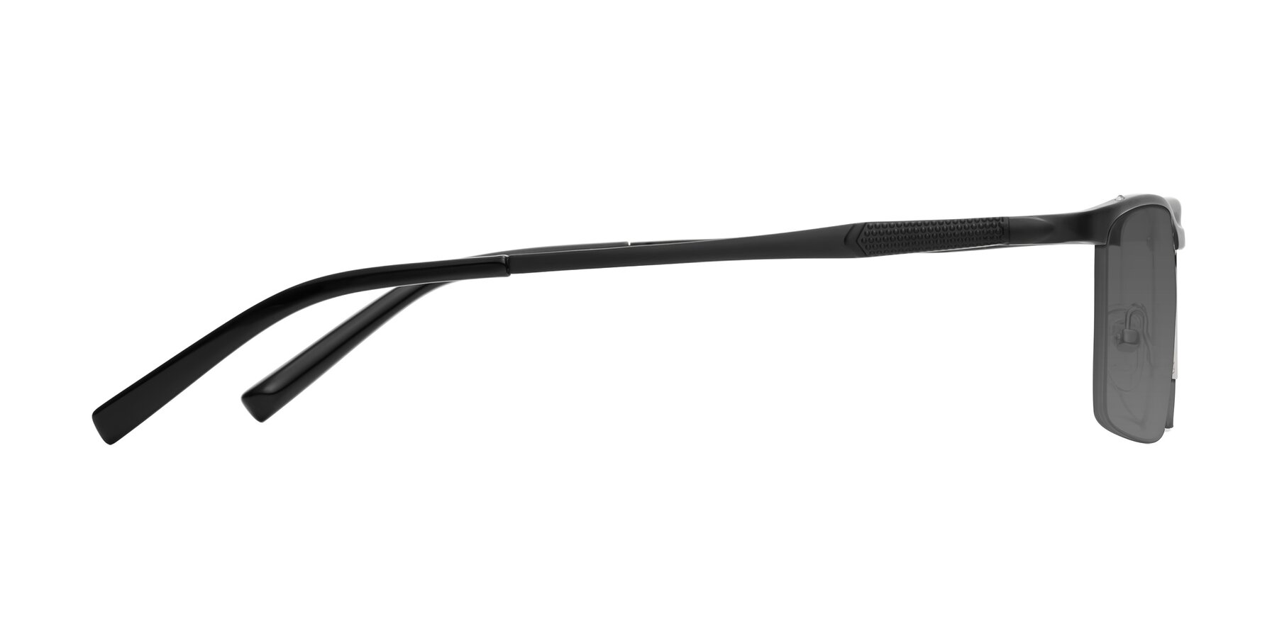 Side of CX6303 in Black with Medium Gray Tinted Lenses