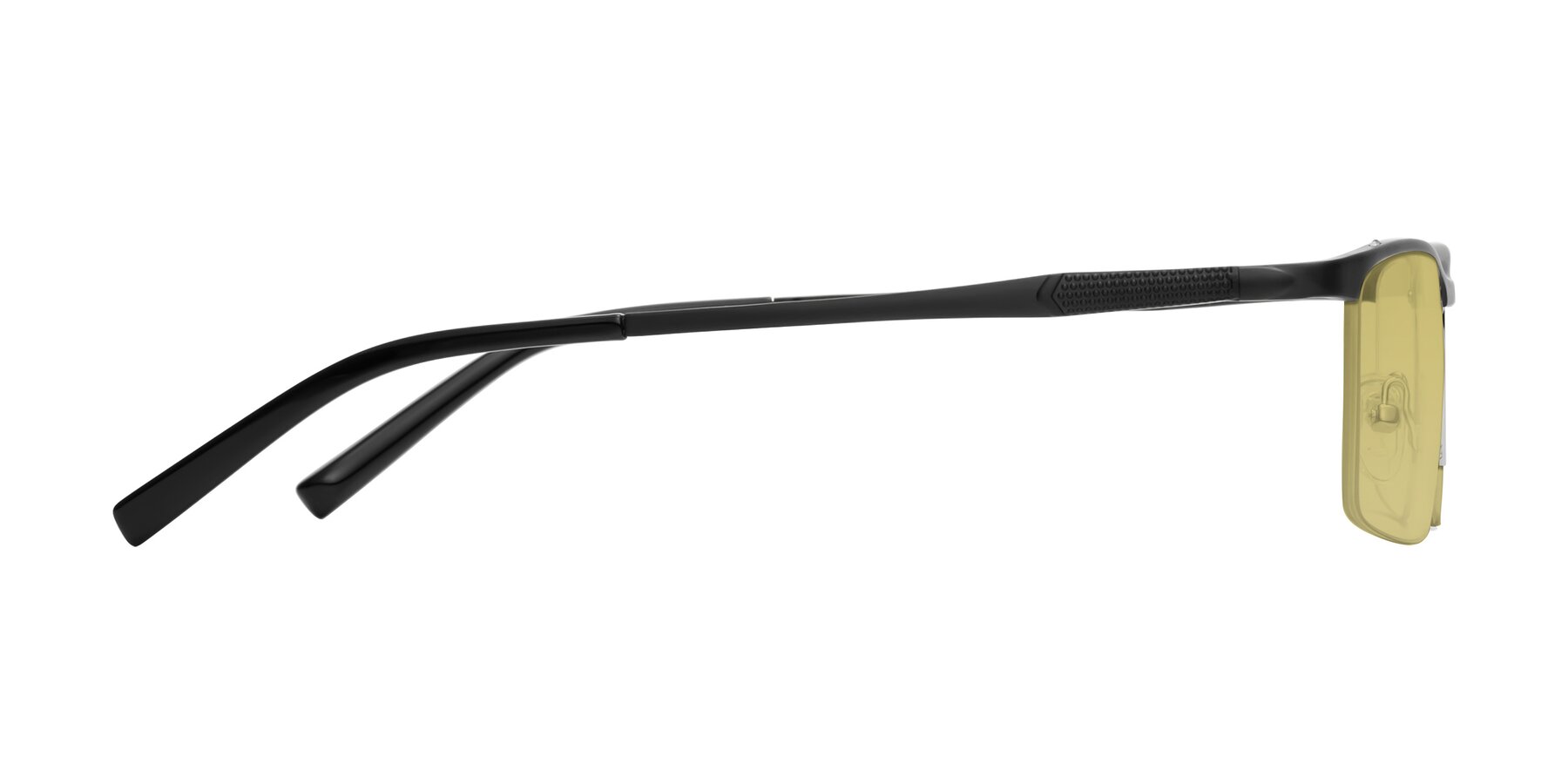 Side of CX6303 in Black with Medium Champagne Tinted Lenses