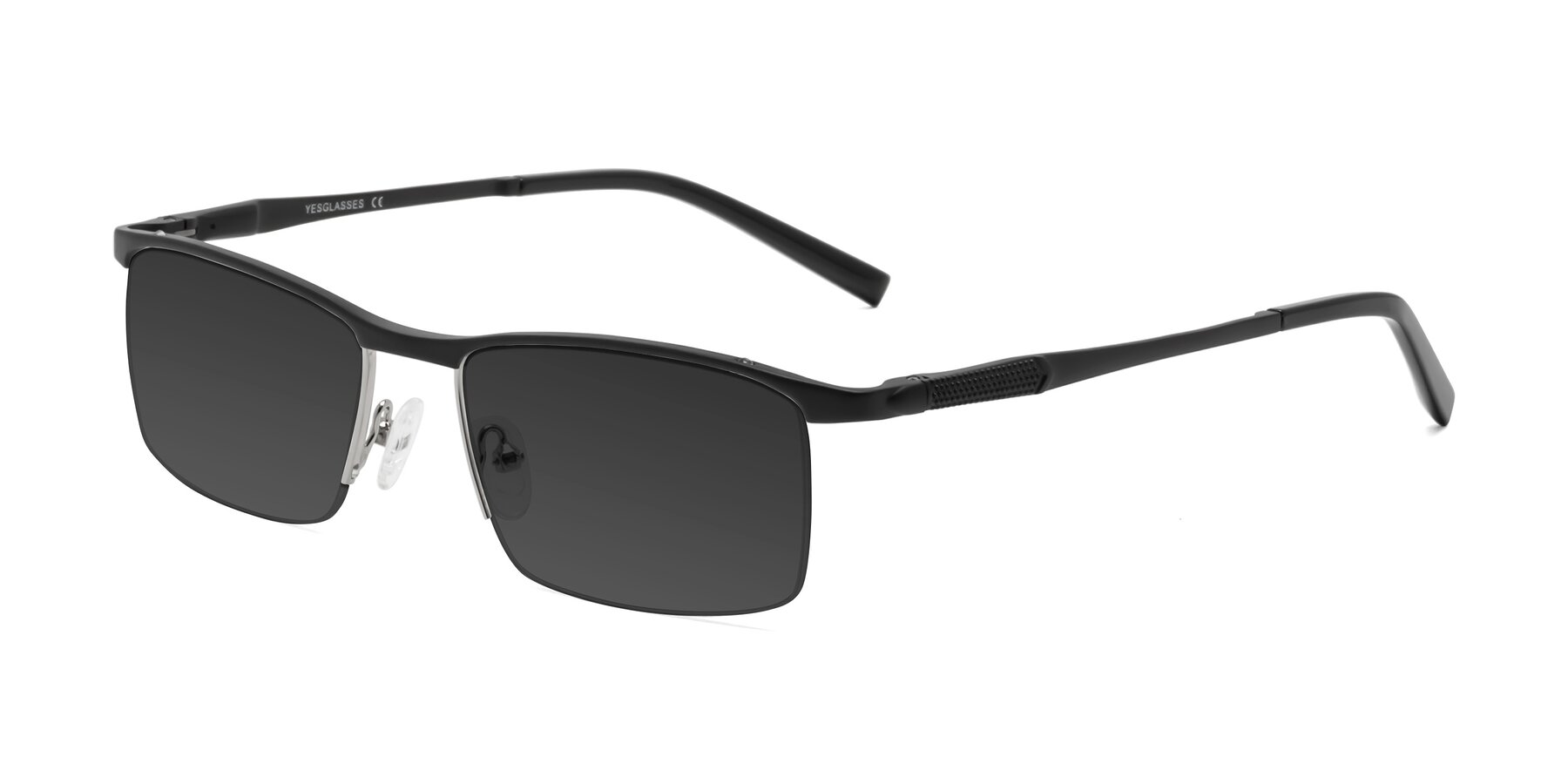 Angle of CX6303 in Black with Gray Tinted Lenses
