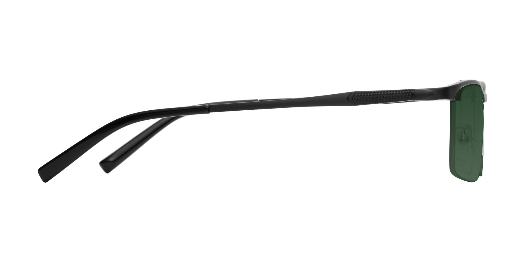 Side of CX6303 in Black with Green Tinted Lenses