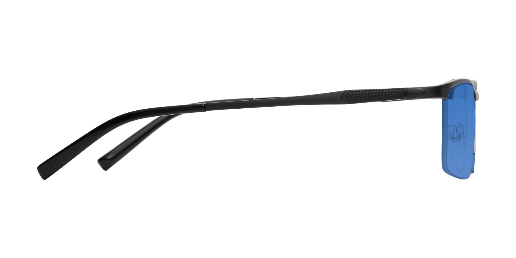 Side of CX6303 in Black with Blue Tinted Lenses