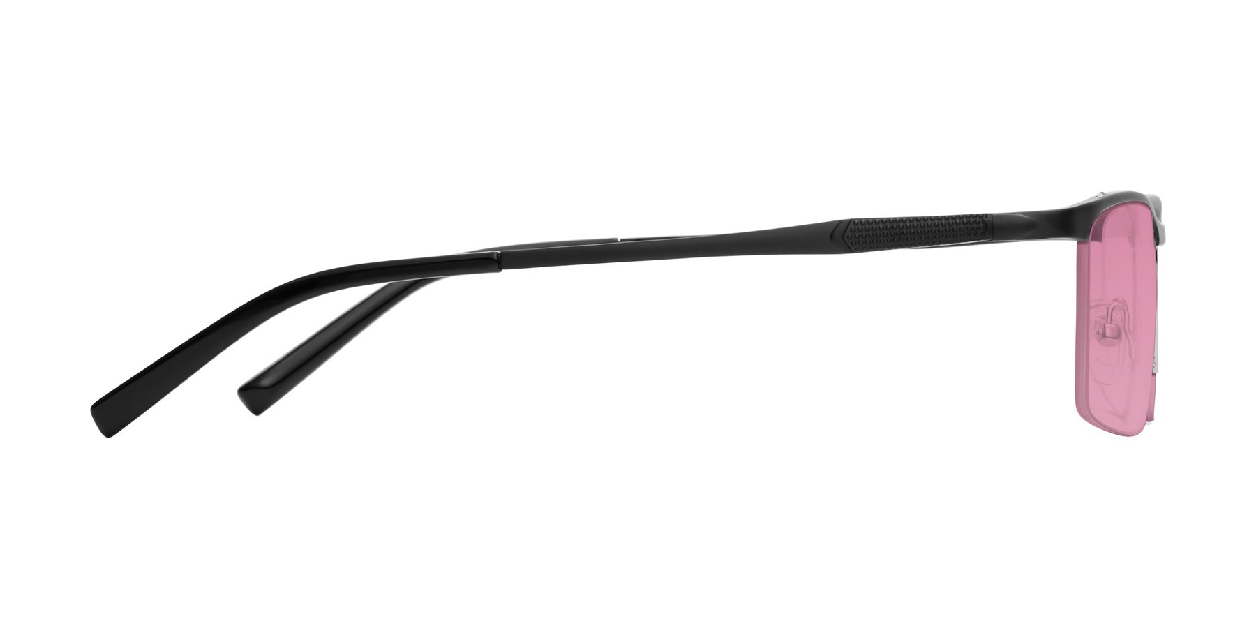 Side of CX6303 in Black with Medium Wine Tinted Lenses