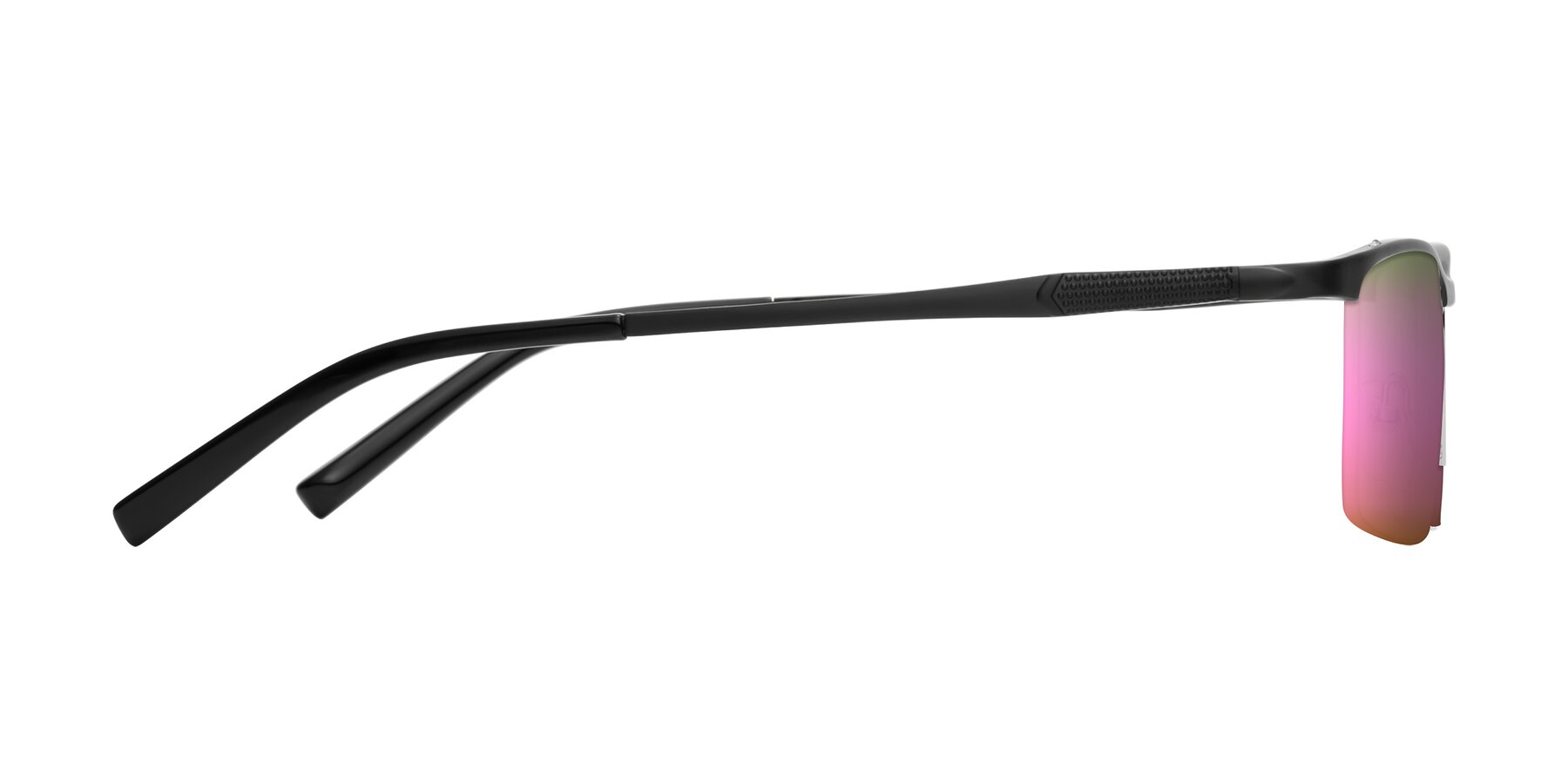 Side of CX6303 in Black with Pink Mirrored Lenses
