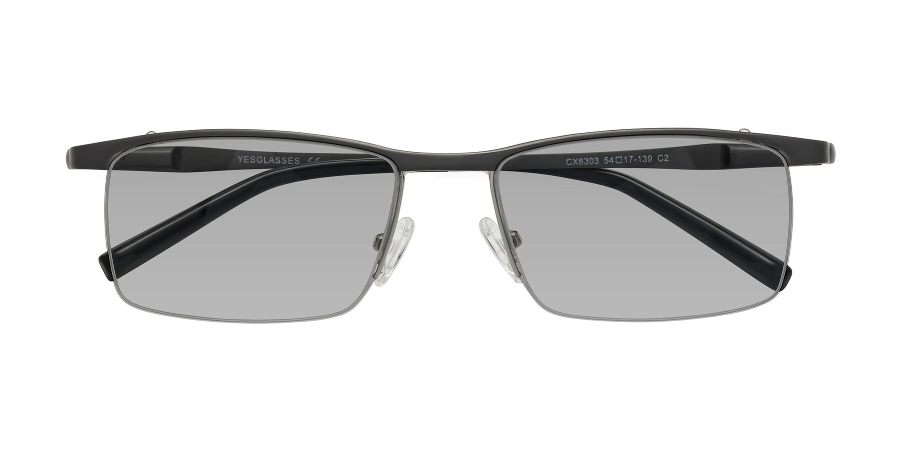 Folded Front of CX6303 in Gunmetal with Light Gray Tinted Lenses