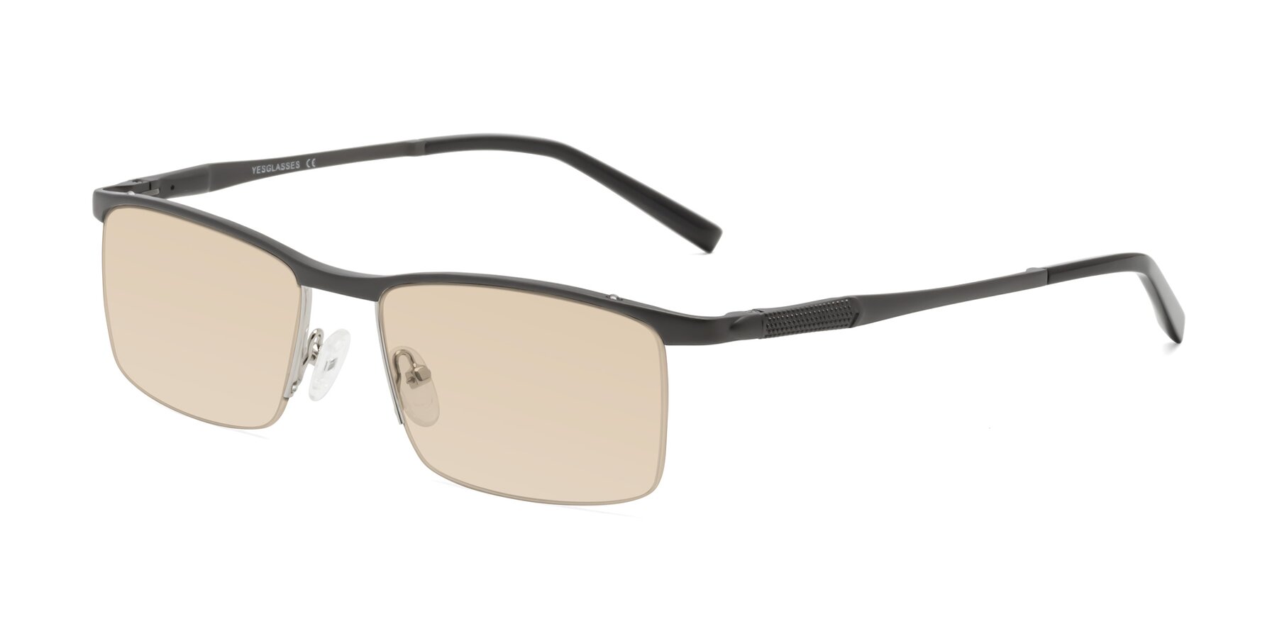 Angle of CX6303 in Gunmetal with Light Brown Tinted Lenses