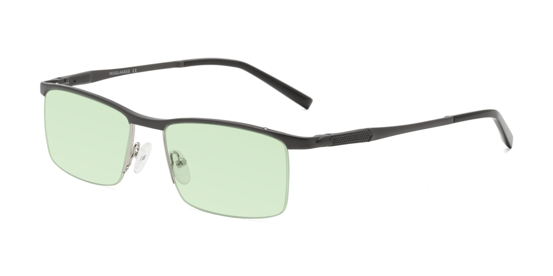 Angle of CX6303 in Gunmetal with Light Green Tinted Lenses