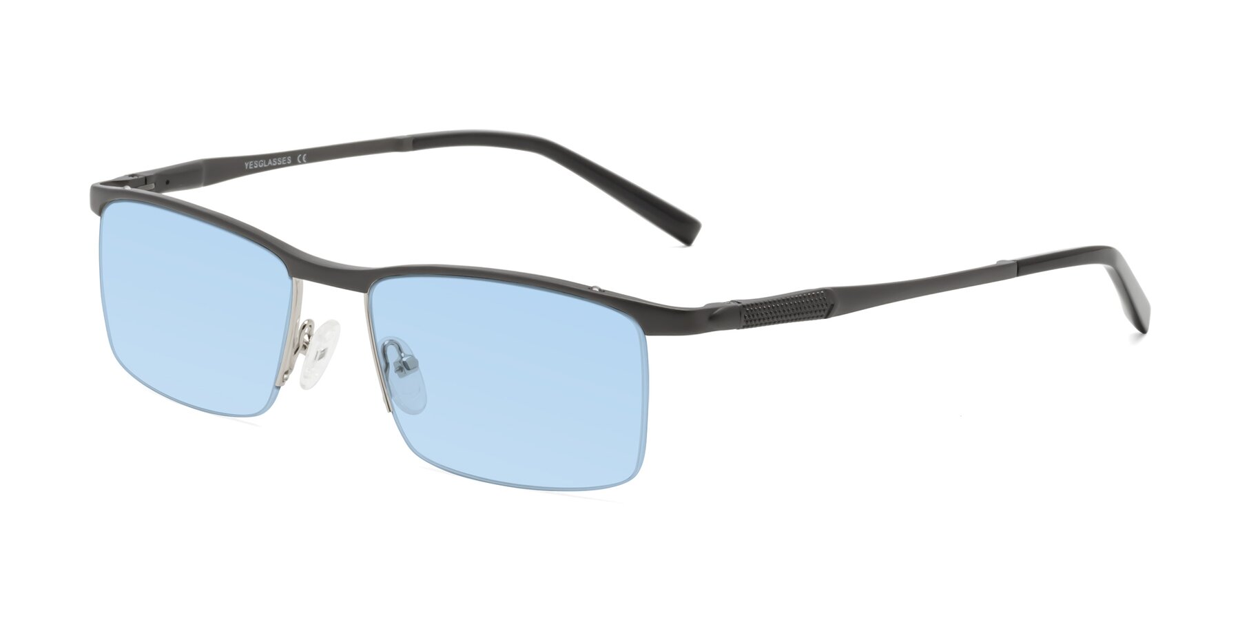 Angle of CX6303 in Gunmetal with Light Blue Tinted Lenses