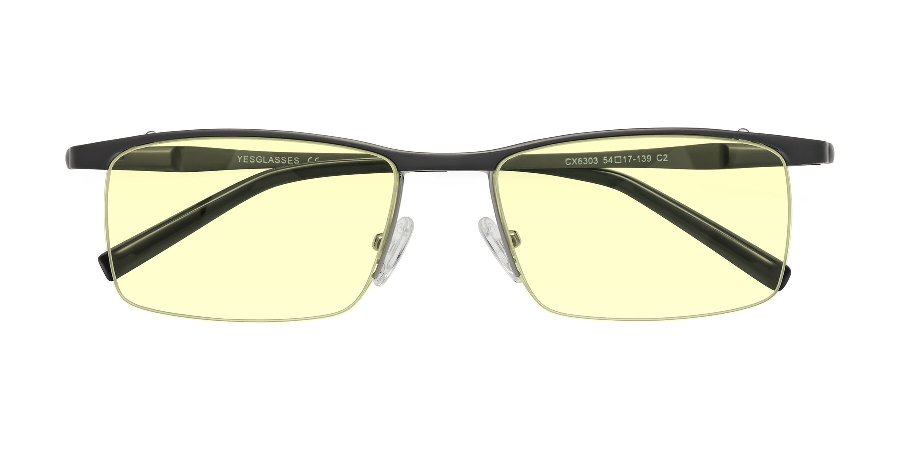 Folded Front of CX6303 in Gunmetal with Light Yellow Tinted Lenses