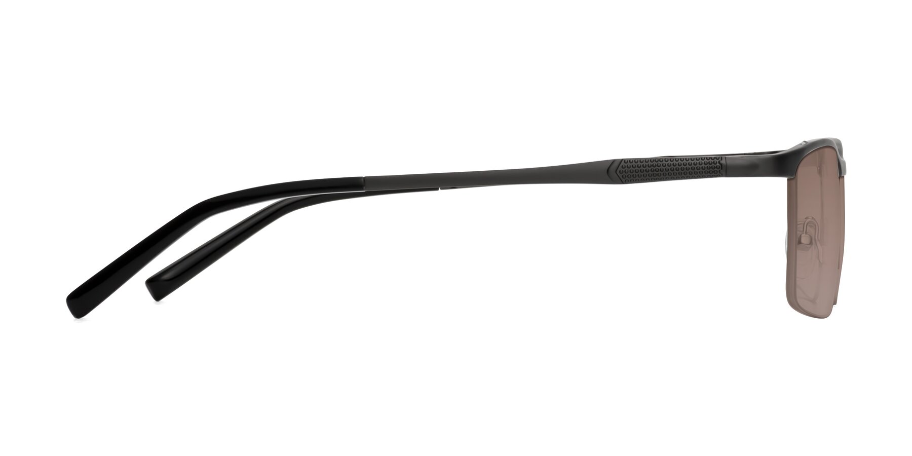 Side of CX6303 in Gunmetal with Medium Brown Tinted Lenses