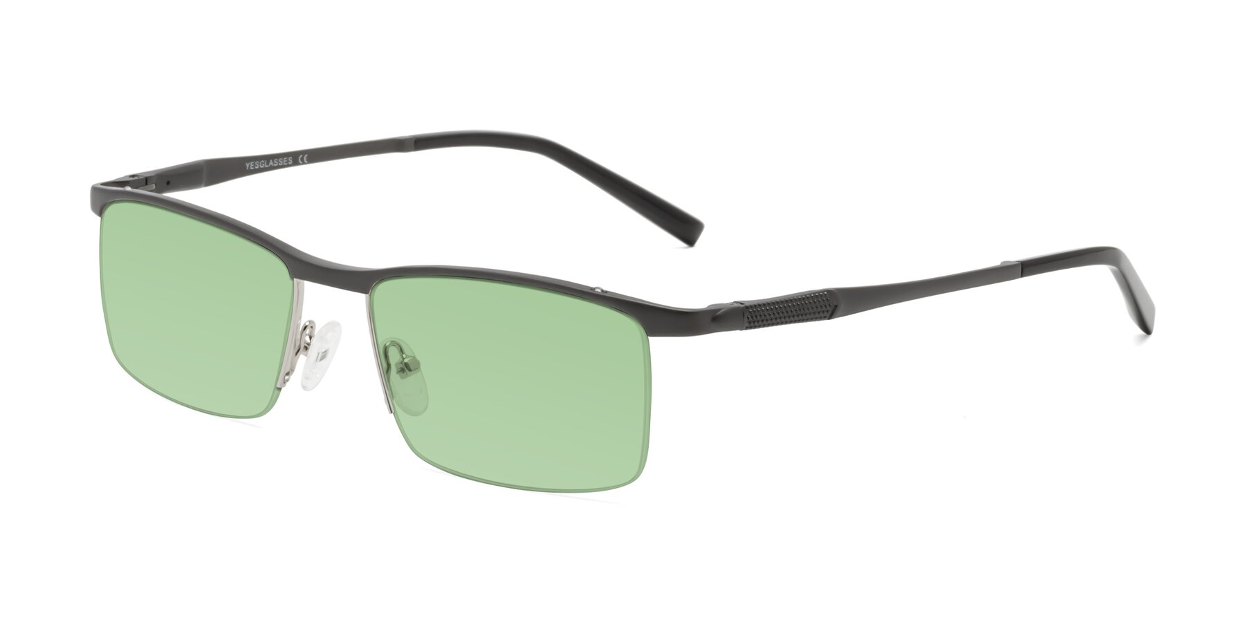 Angle of CX6303 in Gunmetal with Medium Green Tinted Lenses