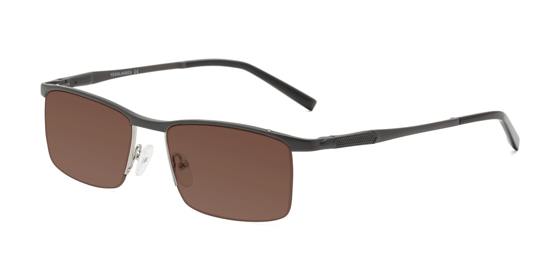 Angle of CX6303 in Gunmetal with Brown Tinted Lenses