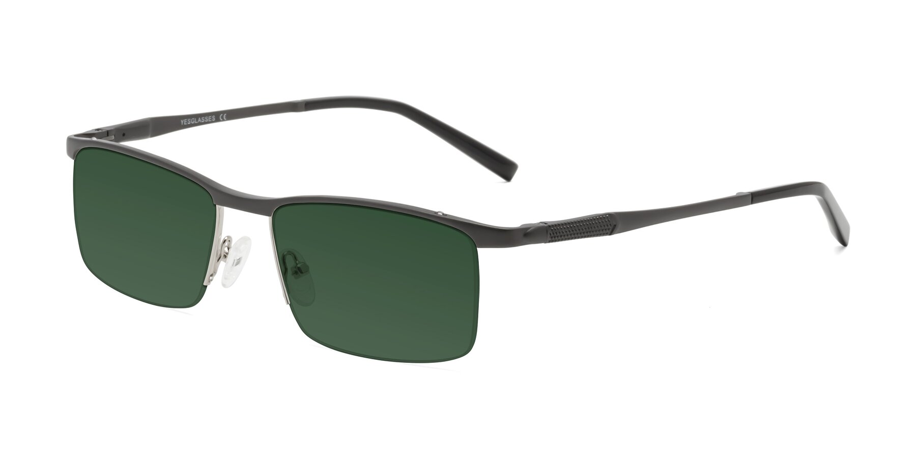 Angle of CX6303 in Gunmetal with Green Tinted Lenses