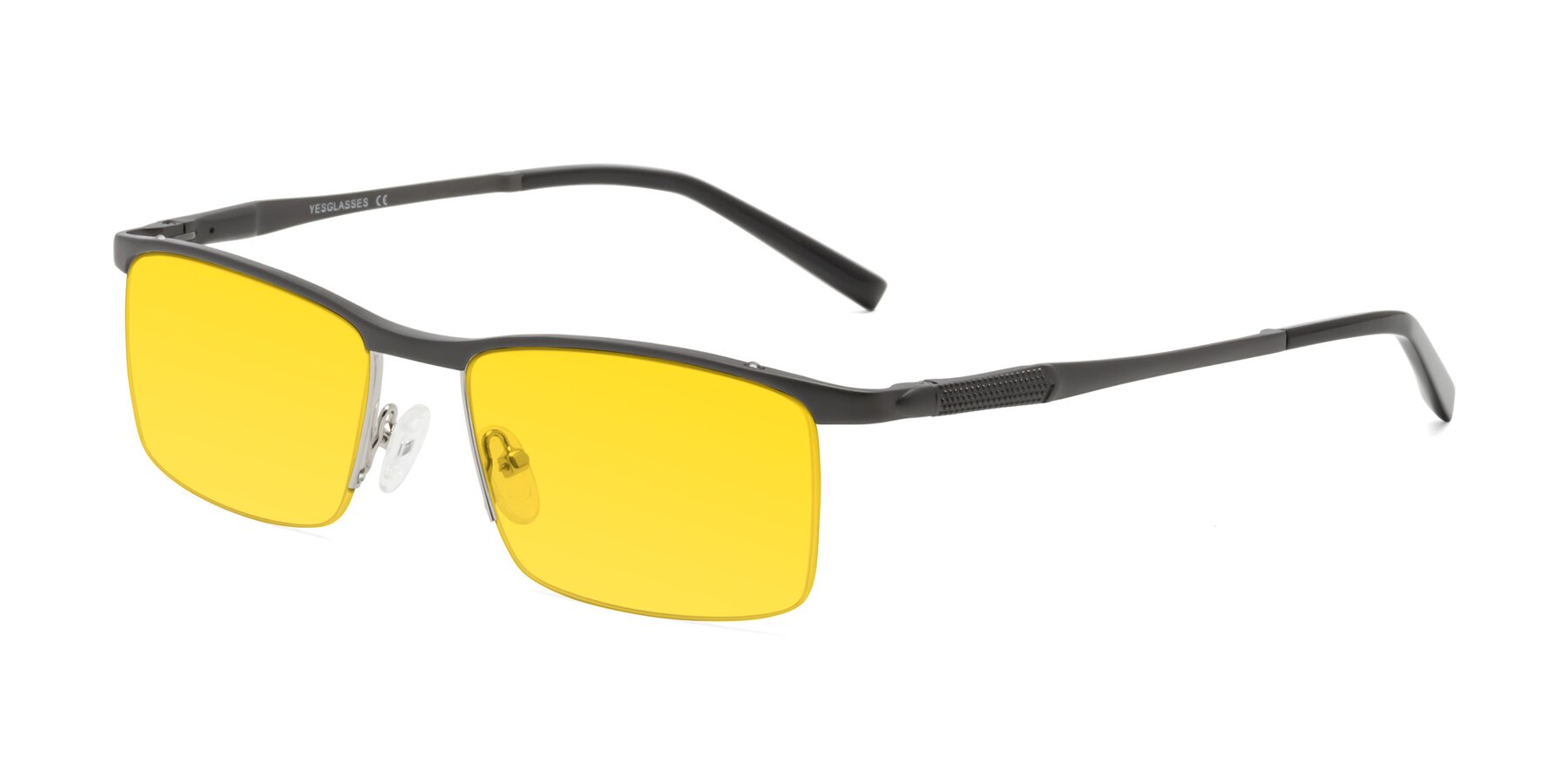 Angle of CX6303 in Gunmetal with Yellow Tinted Lenses