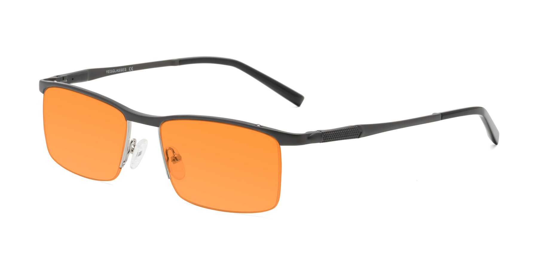 Angle of CX6303 in Gunmetal with Orange Tinted Lenses