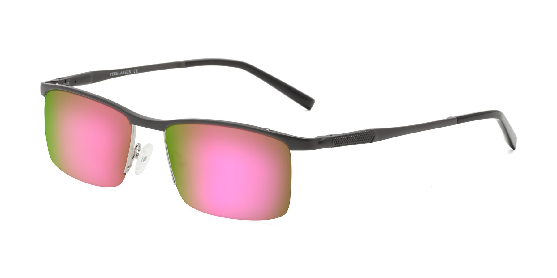 Angle of CX6303 in Gunmetal with Pink Mirrored Lenses
