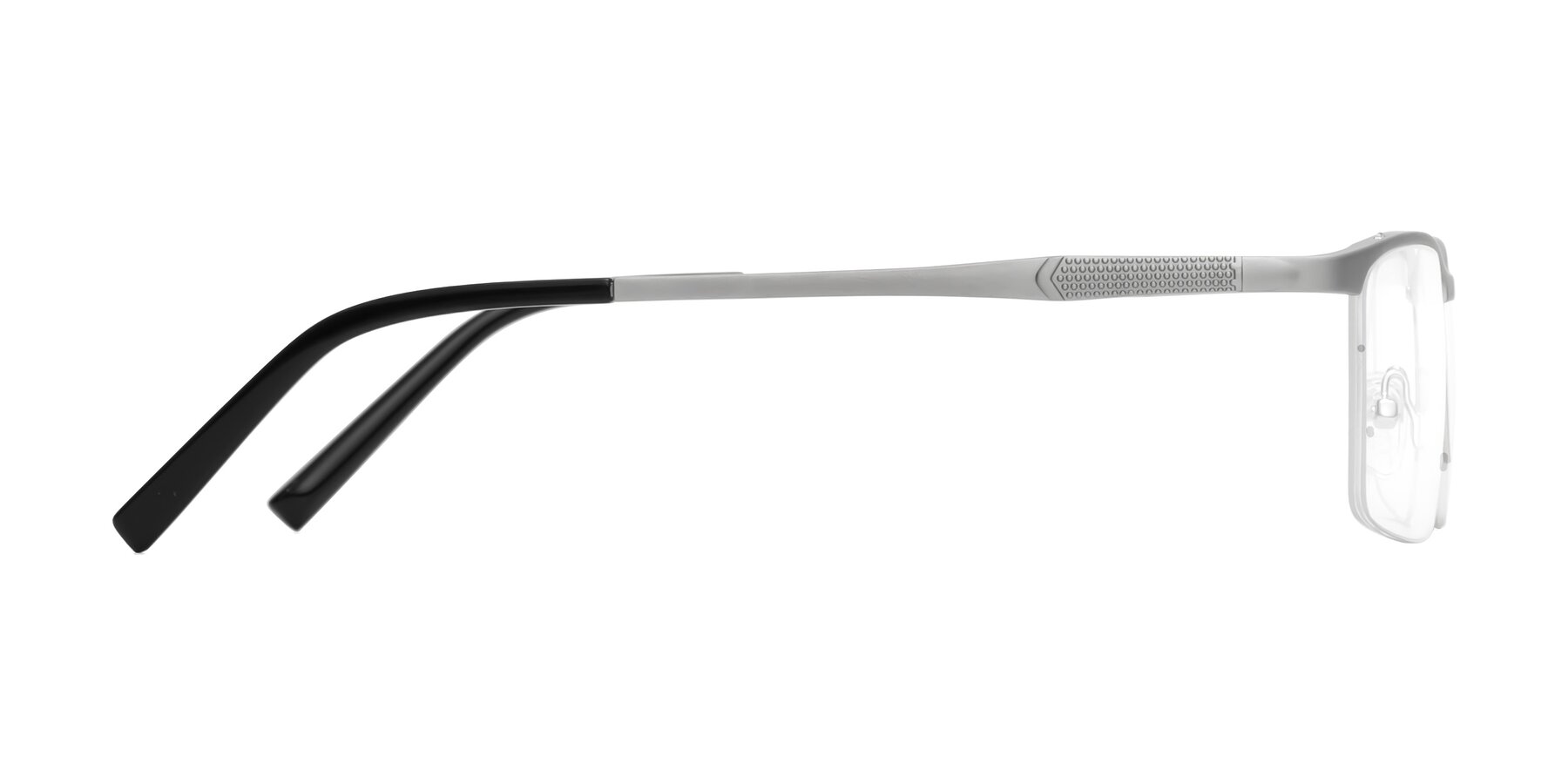 Side of CX6303 in Silver with Clear Blue Light Blocking Lenses